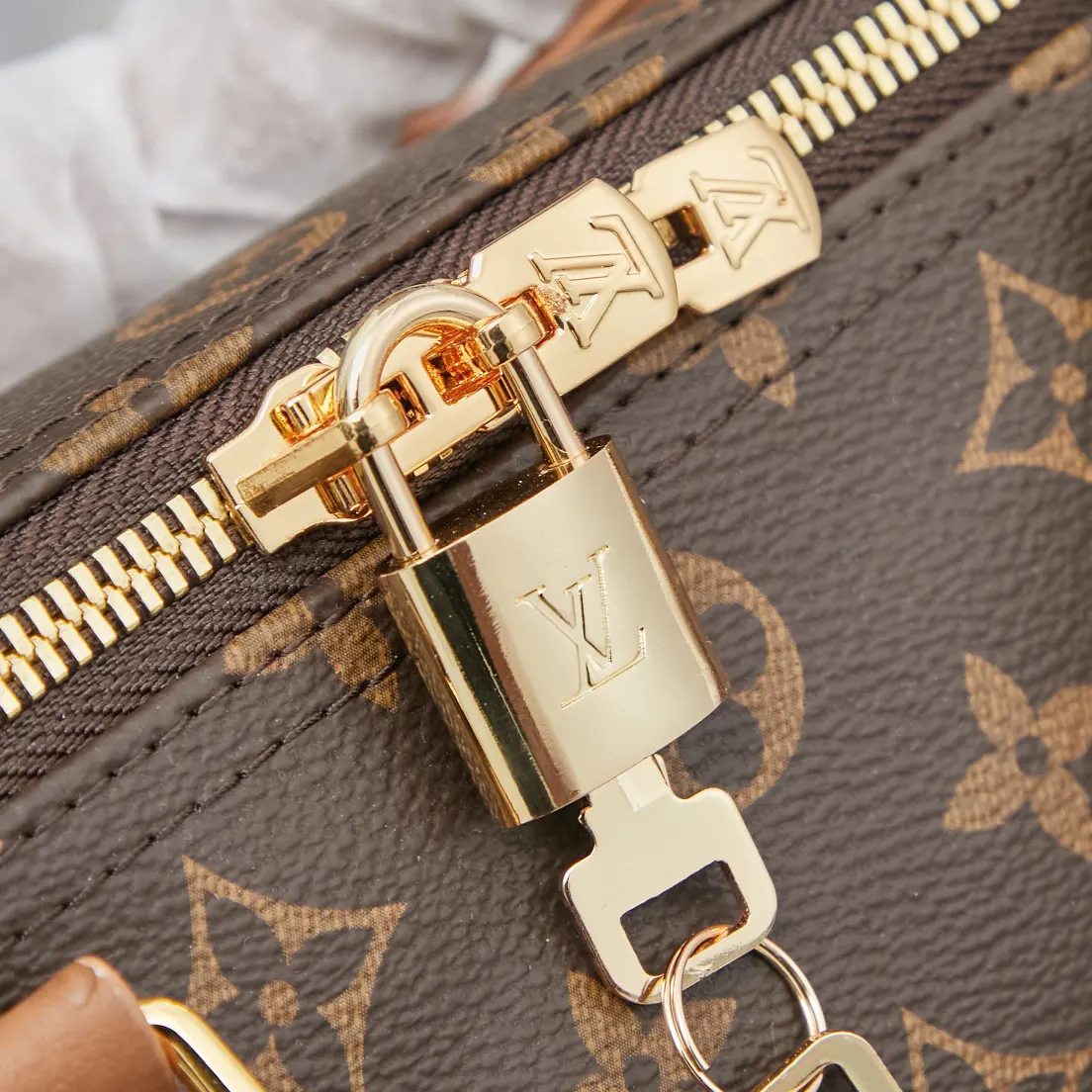 Black Monogram Chain Bag Canvas