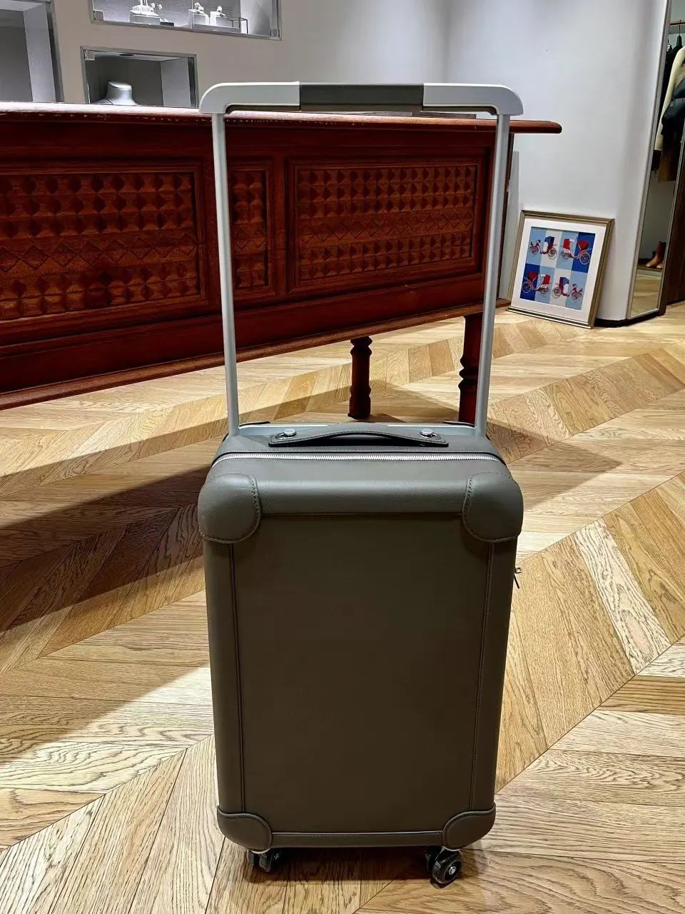 Birkin 这是旅行箱的不 应该没人跟我撞款 H家的全皮行 行李箱 旅行拉杆款 輕便出行款