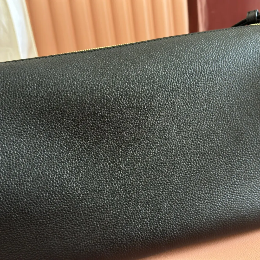 Gucci Black Brown Hobo Shoulder Bag Vintage Leather