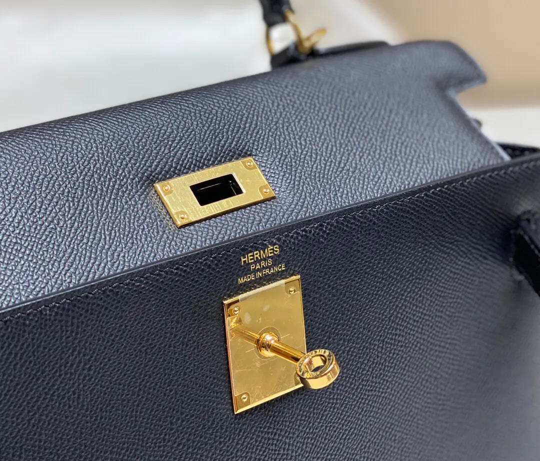 Hermès Kelly 黑色 手提包 25cm
