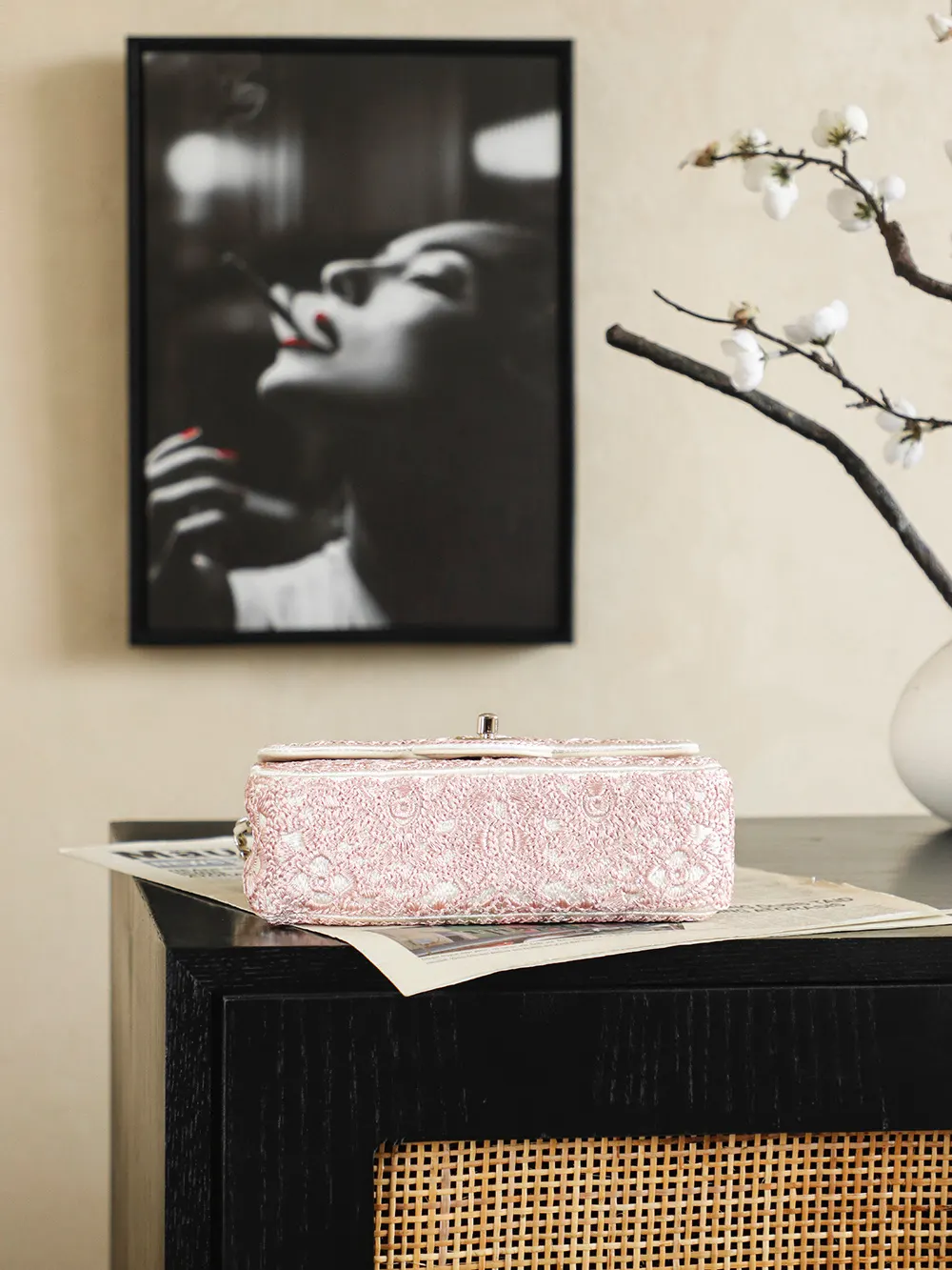 CHANEL 粉色 手提包 通勤手提款