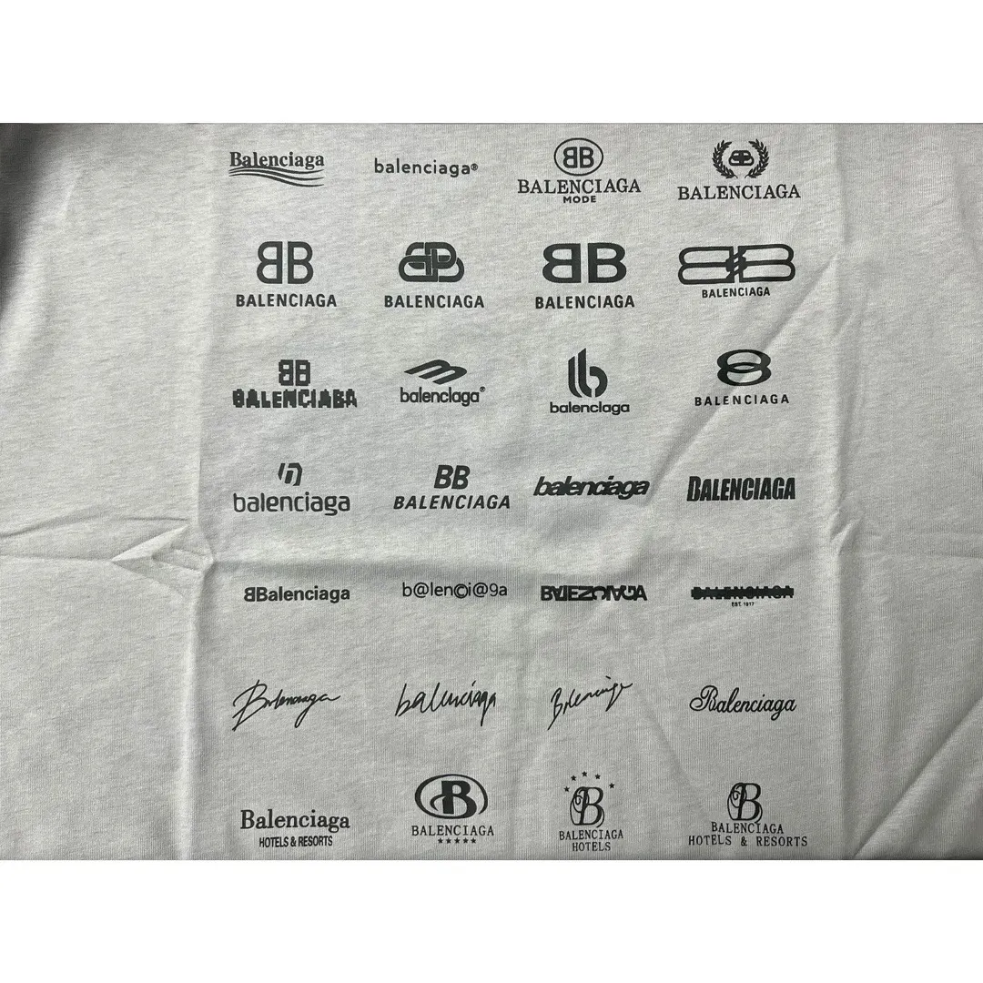 Balenciaga 纯棉 Logo 短袖T恤