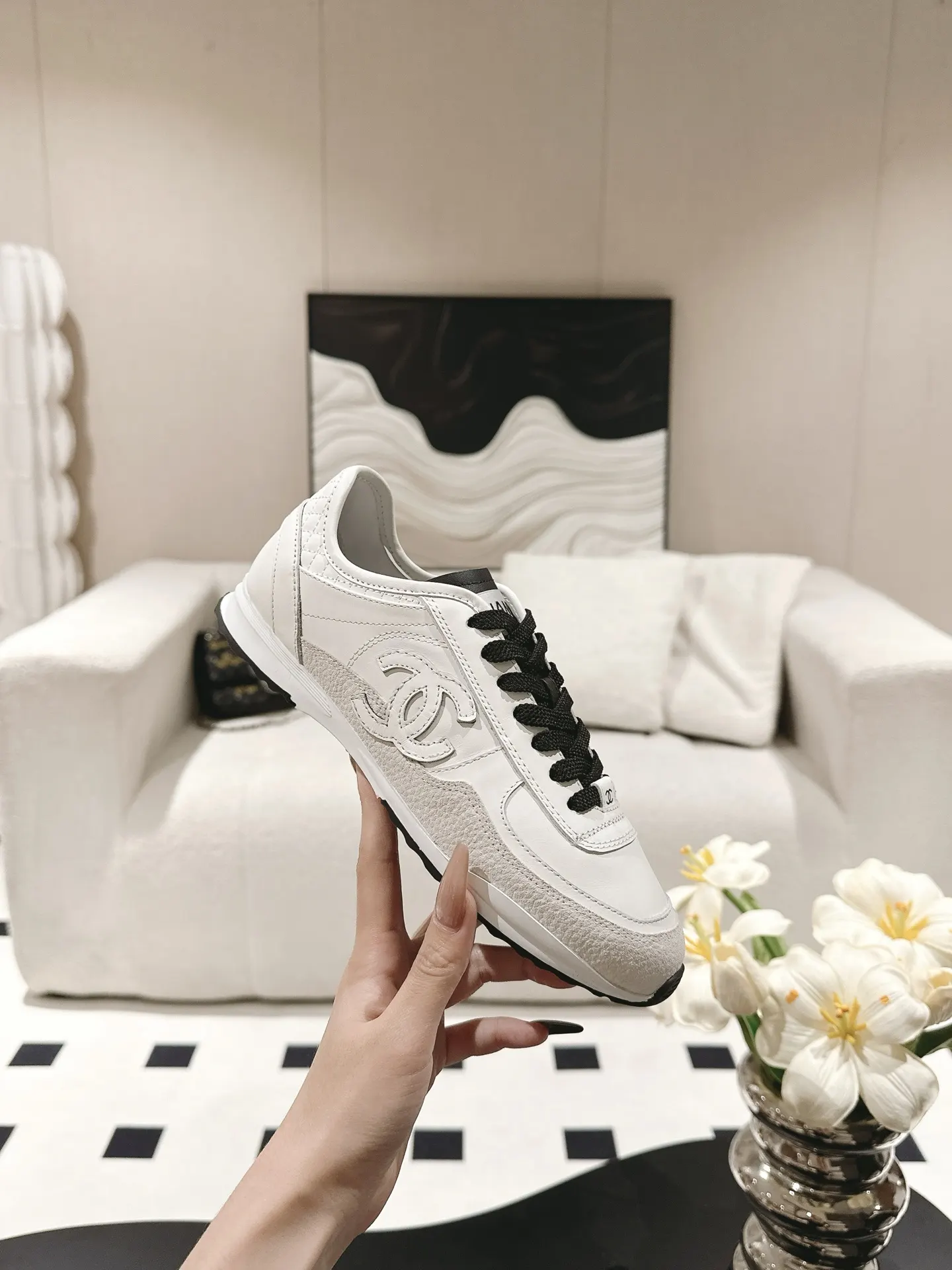 Chanel Sheepskin Shoes Sneakers Image 3 Chanel Sheepskin Shoes Sneakers Image 3