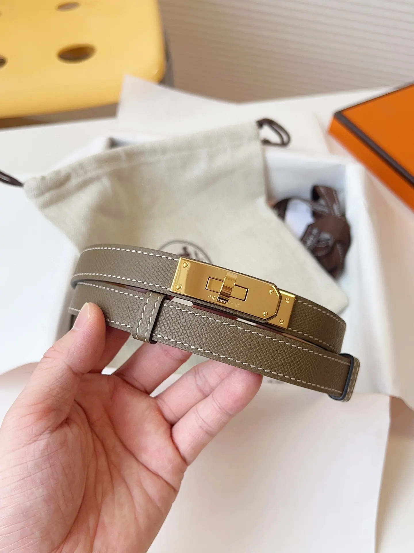 Hermès Kelly Epsom掌纹牛皮 手提包