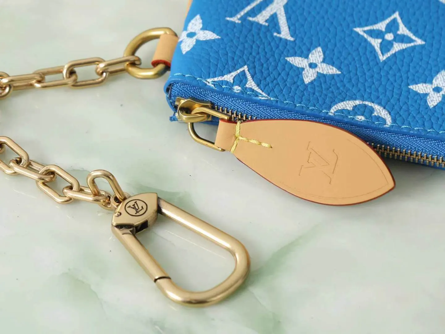 LV Speedy blue yellow color scheme handbag Image 15 LV Speedy blue yellow color scheme handbag Image 15
