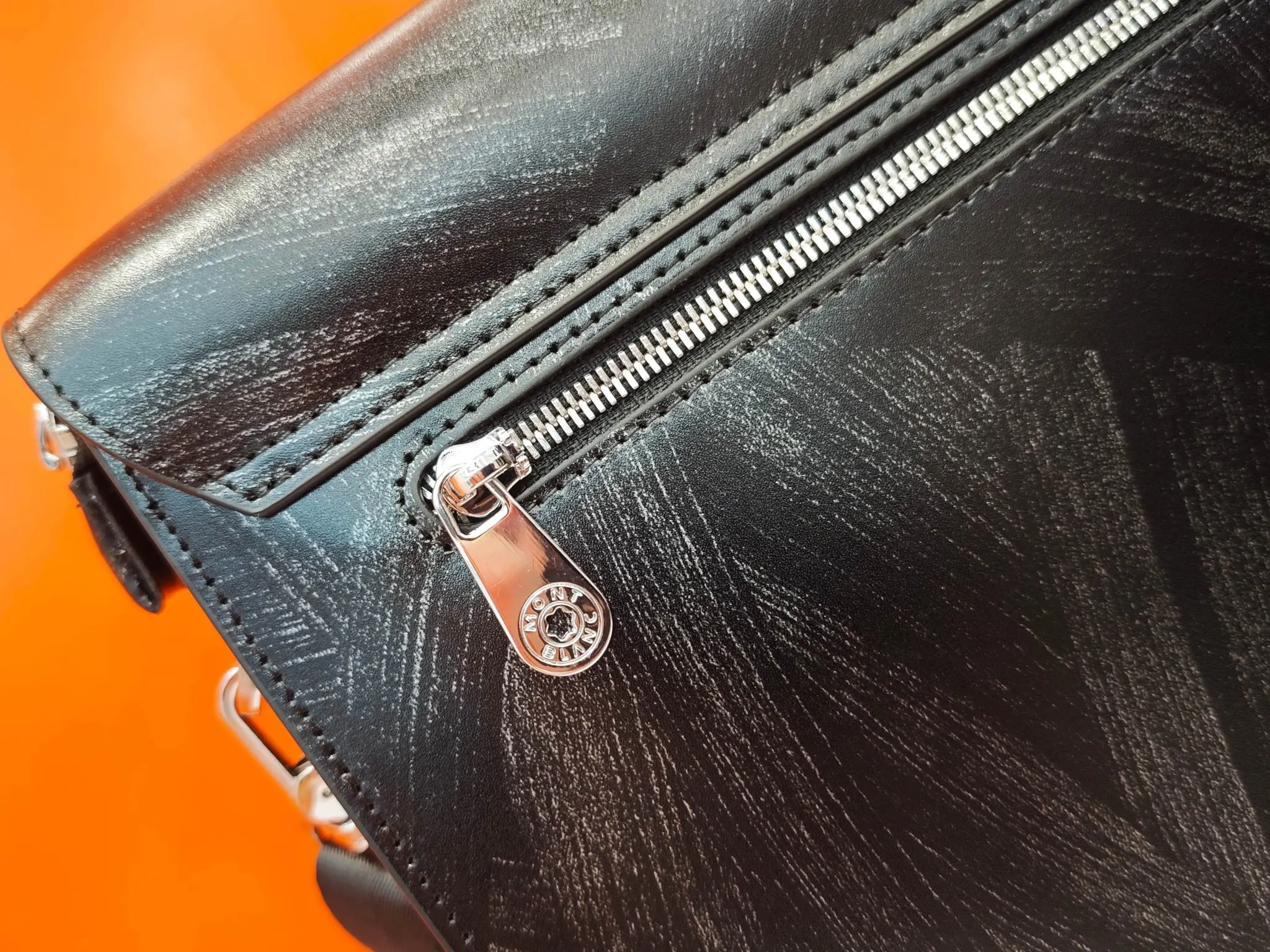 Black Briefcase Business Commuter Leather Image 9 Black Briefcase Business Commuter Leather Image 9