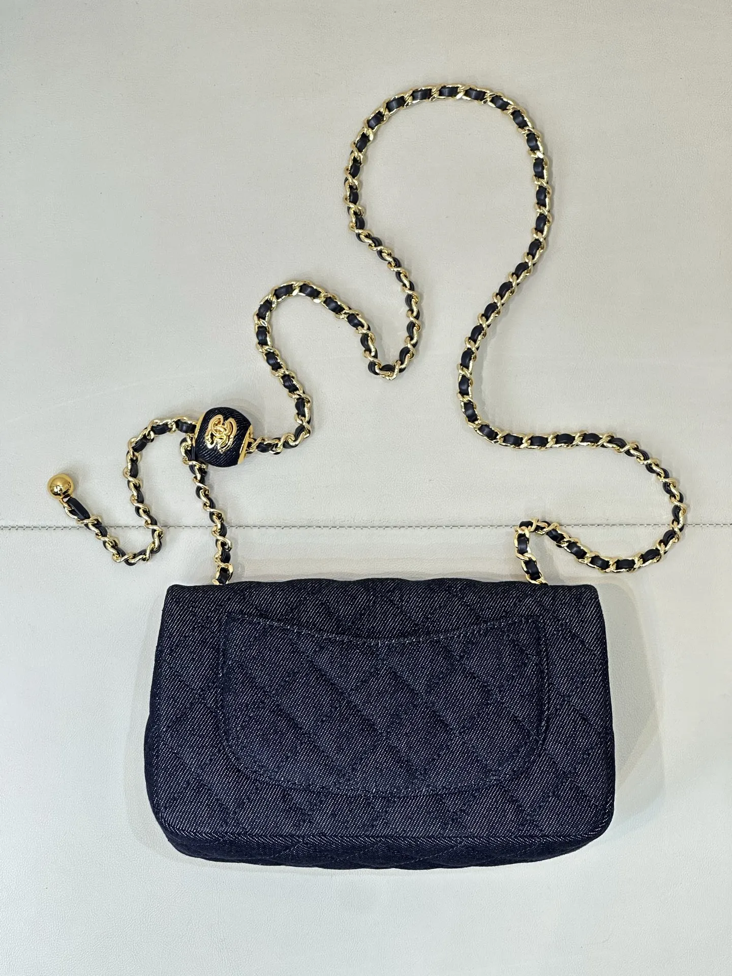 CHANEL 牛仔 丹宁 鏈條包 精致鏈條款