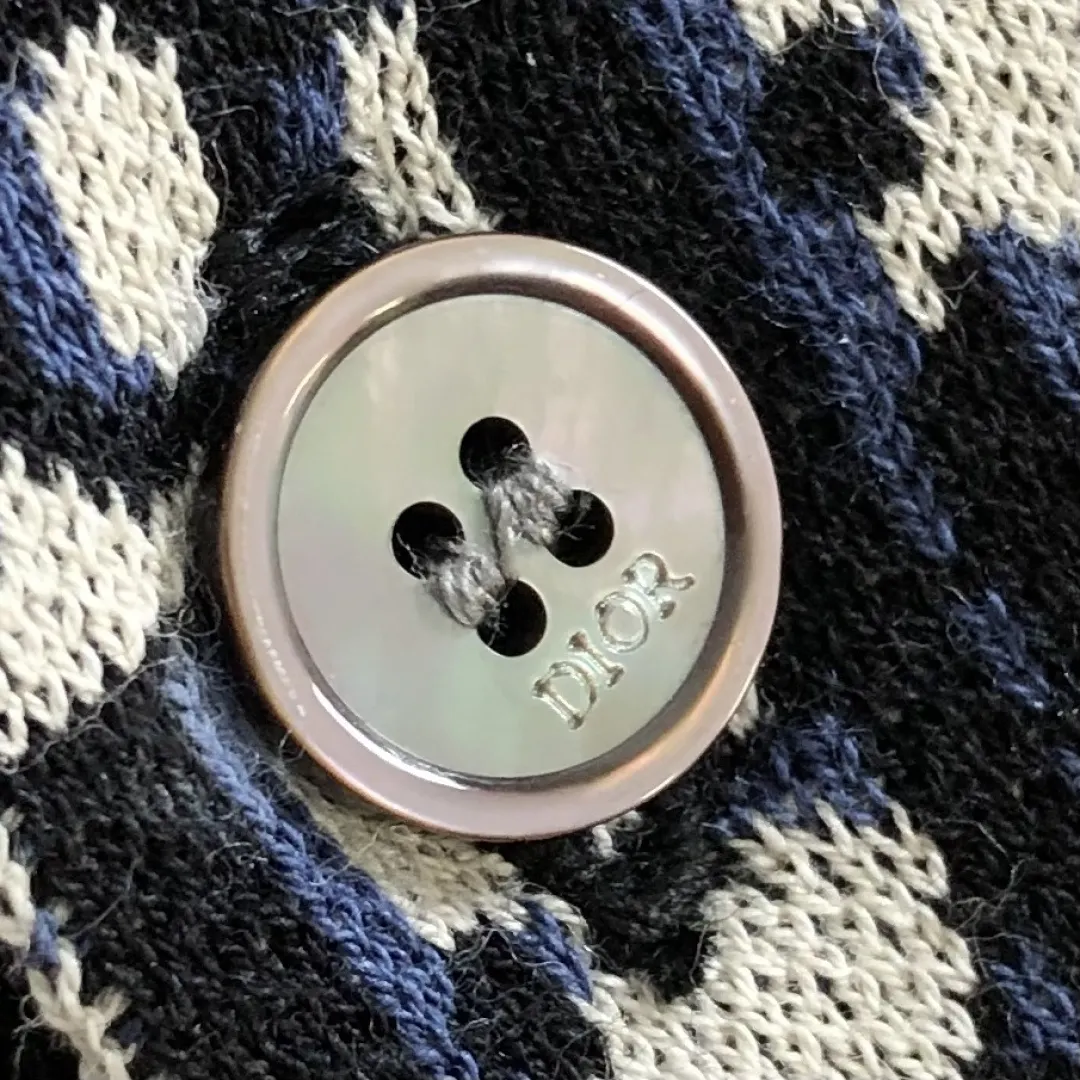 Dior Oblique 黑色提花针织上衣 百搭短袖款