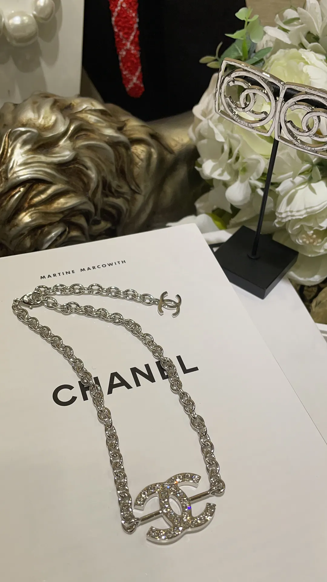 Chanel 银色 项链