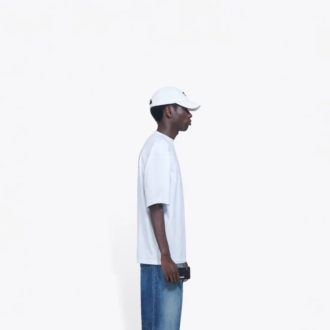 Balenciaga 白色 Logo 印花 短袖T恤