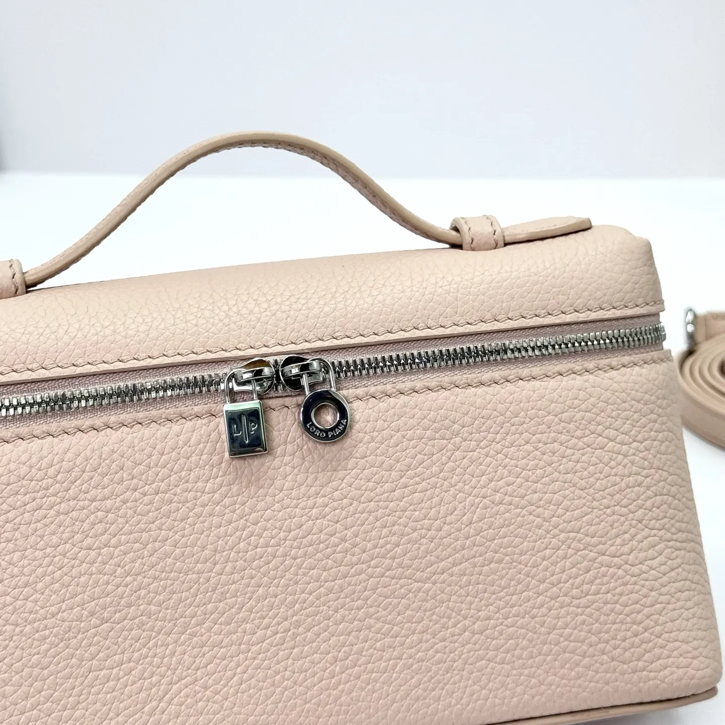 Silver Clutch Bag Leather