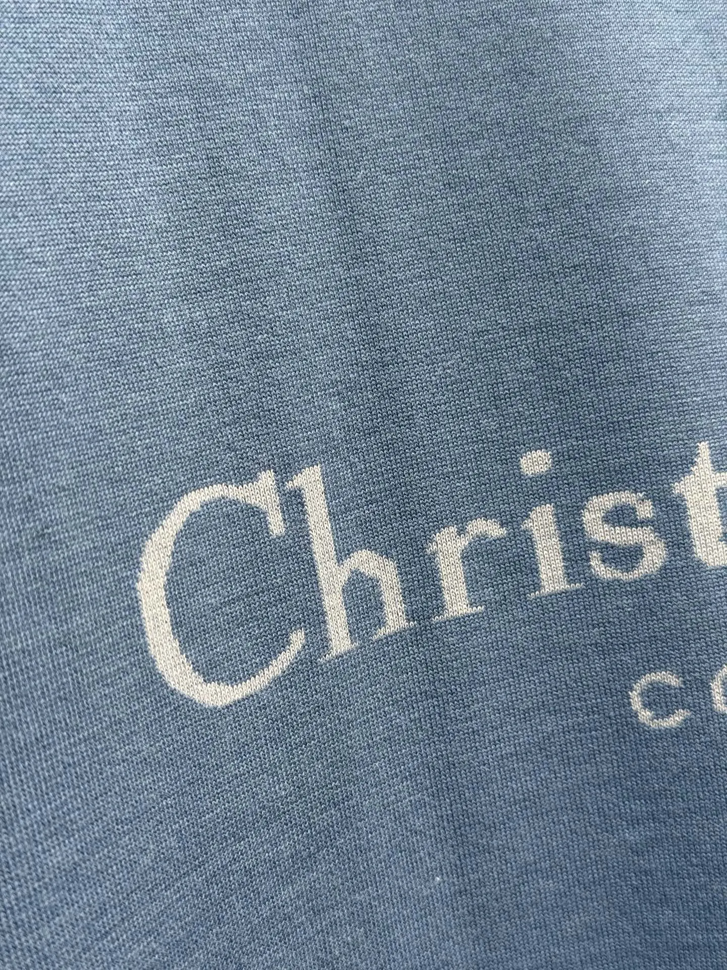 Dior Blue Crew Neck Short Sleeve T-Shirt Image 7 Dior Blue Crew Neck Short Sleeve T-Shirt Image 7