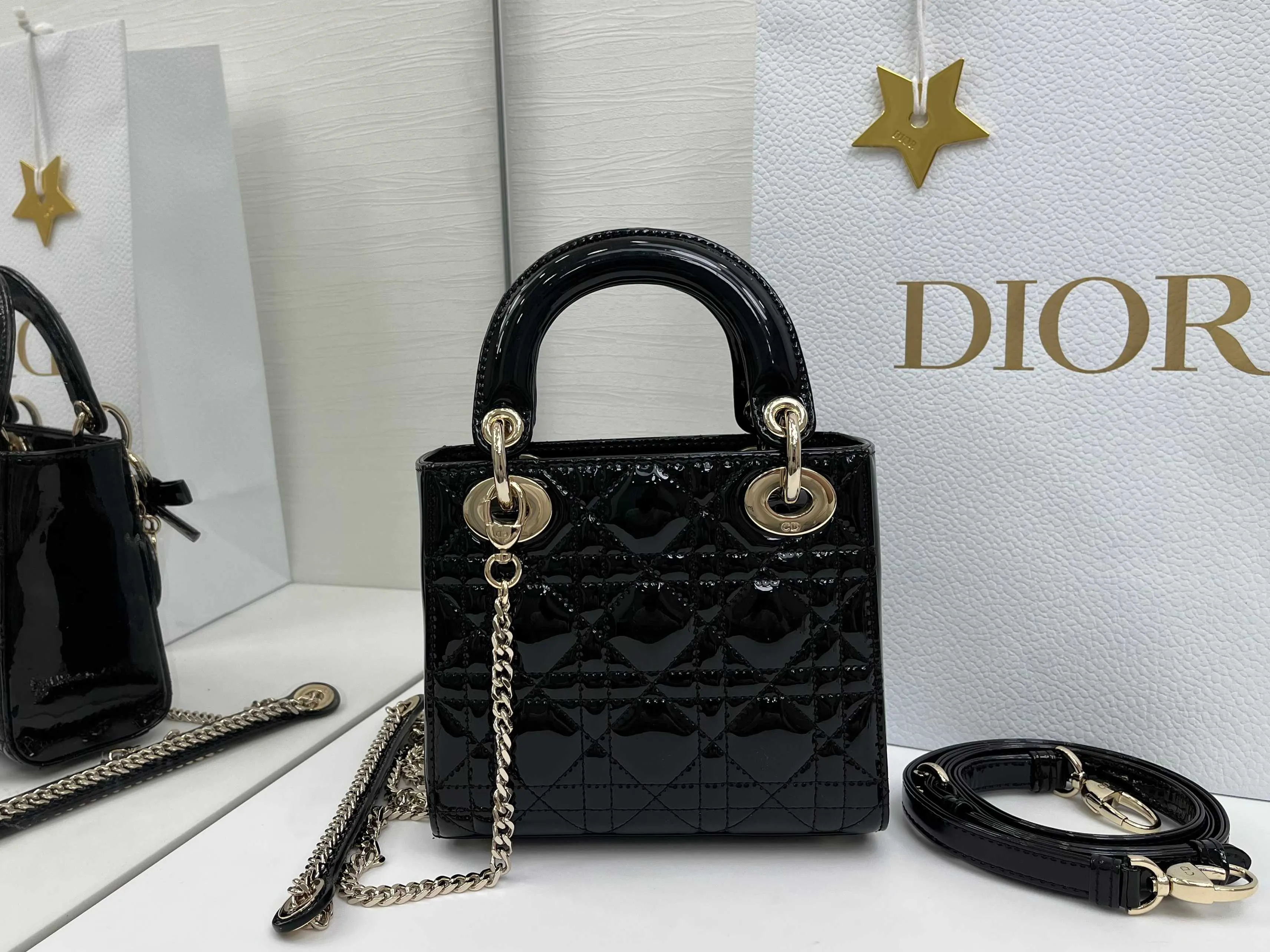 Dior Lady Dior Lady 手提包 黑色