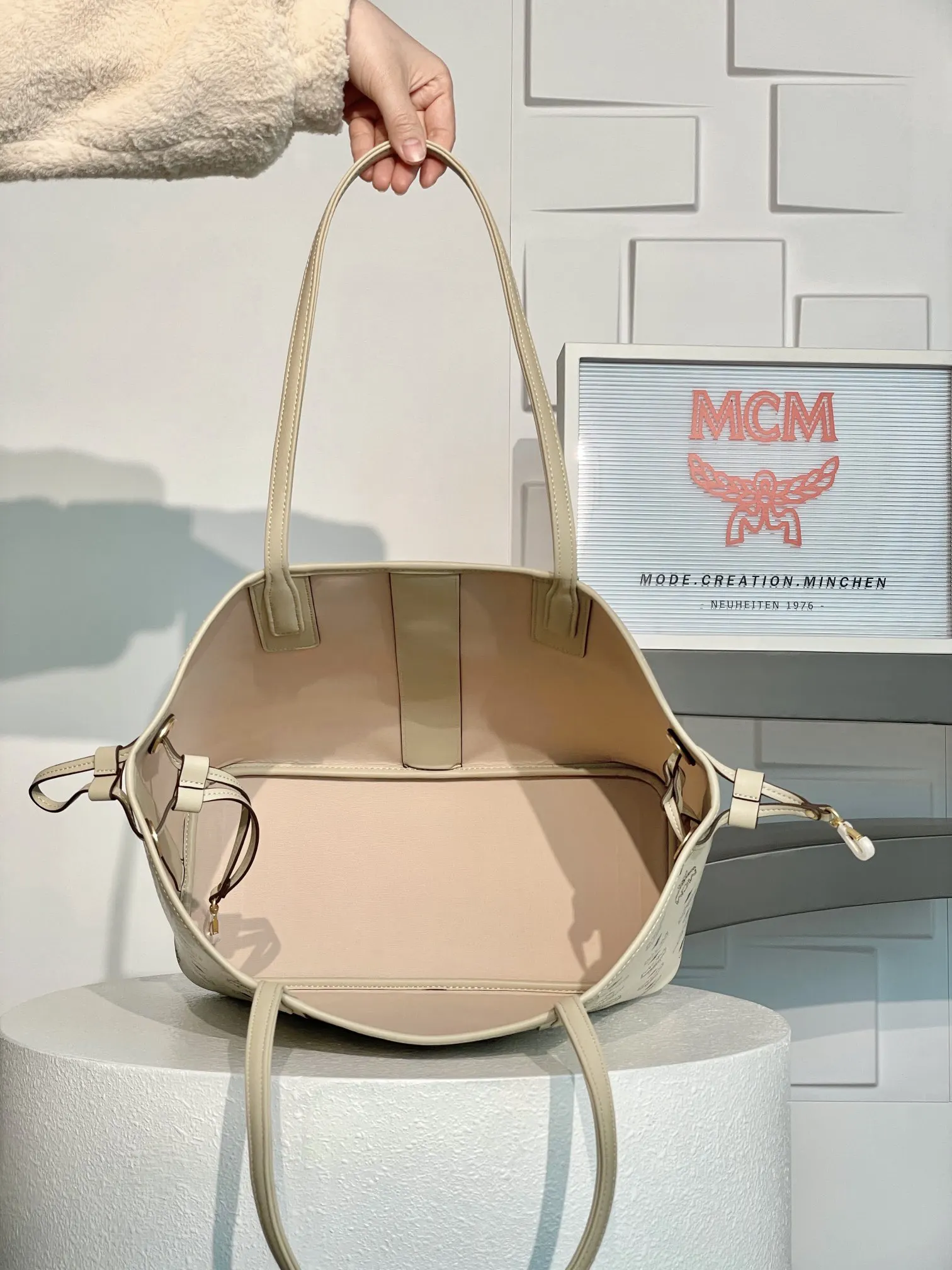 White Clutch Bag Canvas