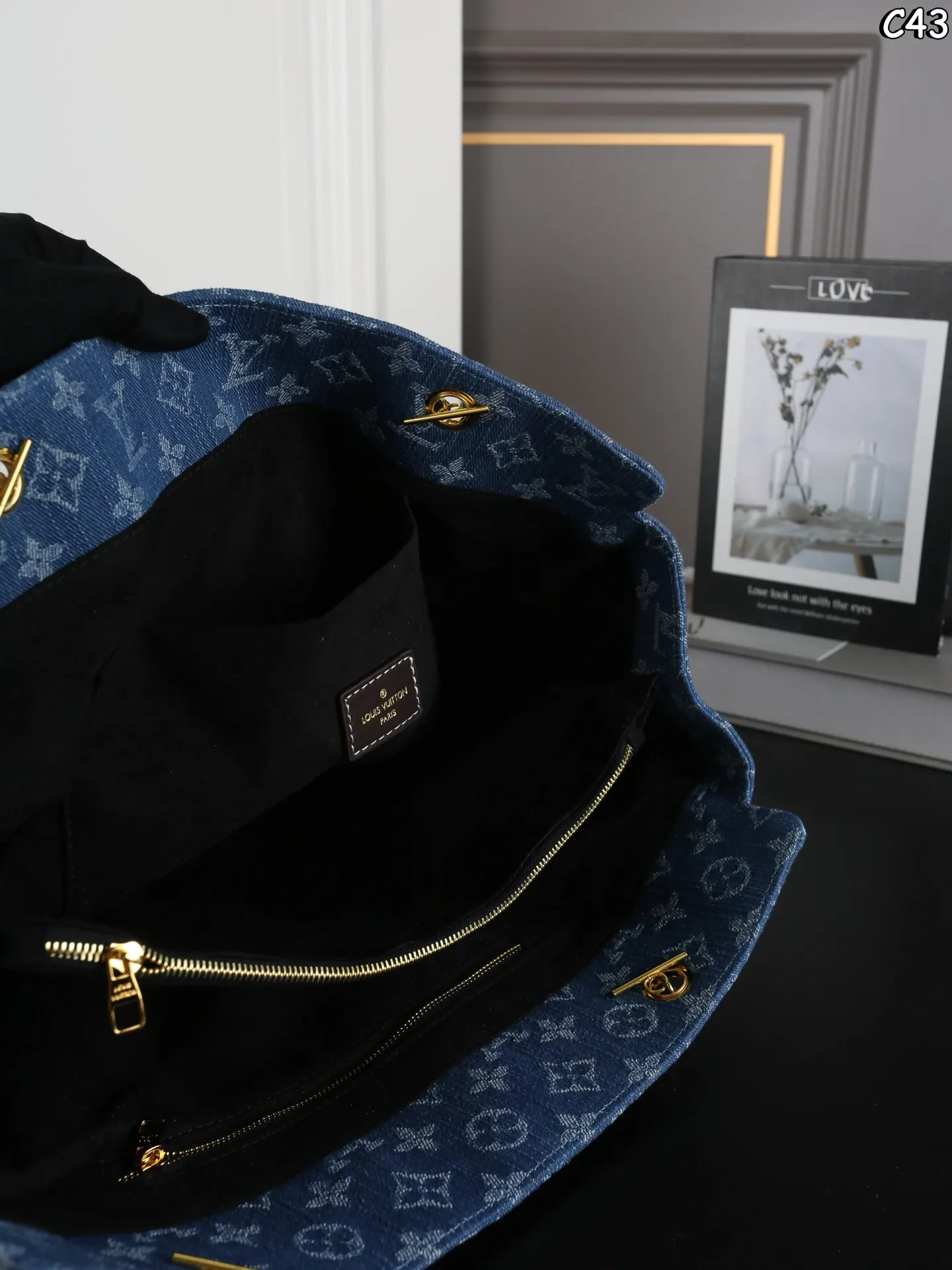 LV 牛仔 丹宁 托特包 大容量托特款