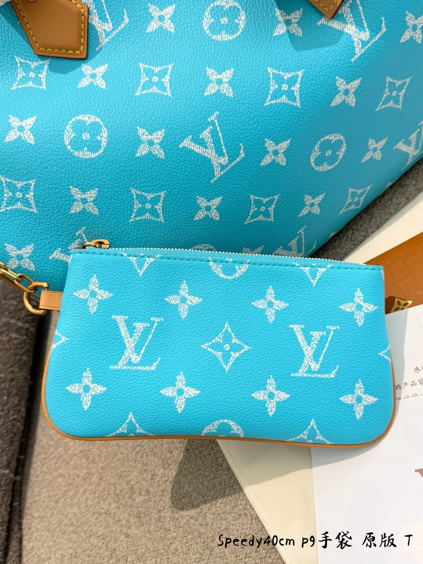 LV 老花 帆布 Sedy 绿松石手袋​​ 绿松石手袋 斜挎包 轻便斜挎款
