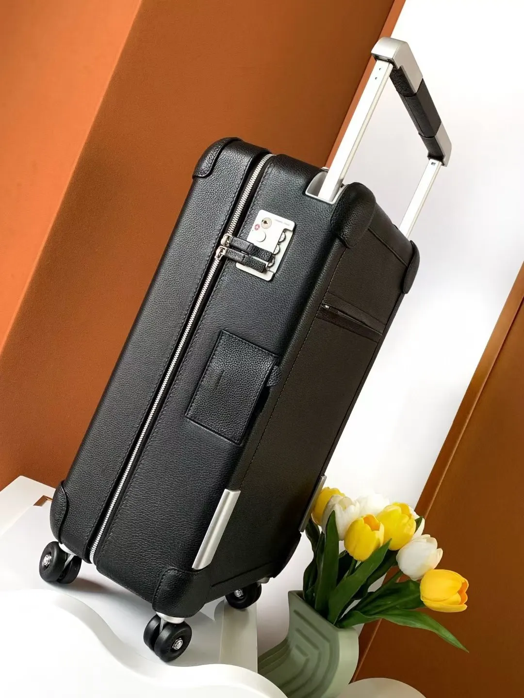Suitcase Travel Lightweight Leather