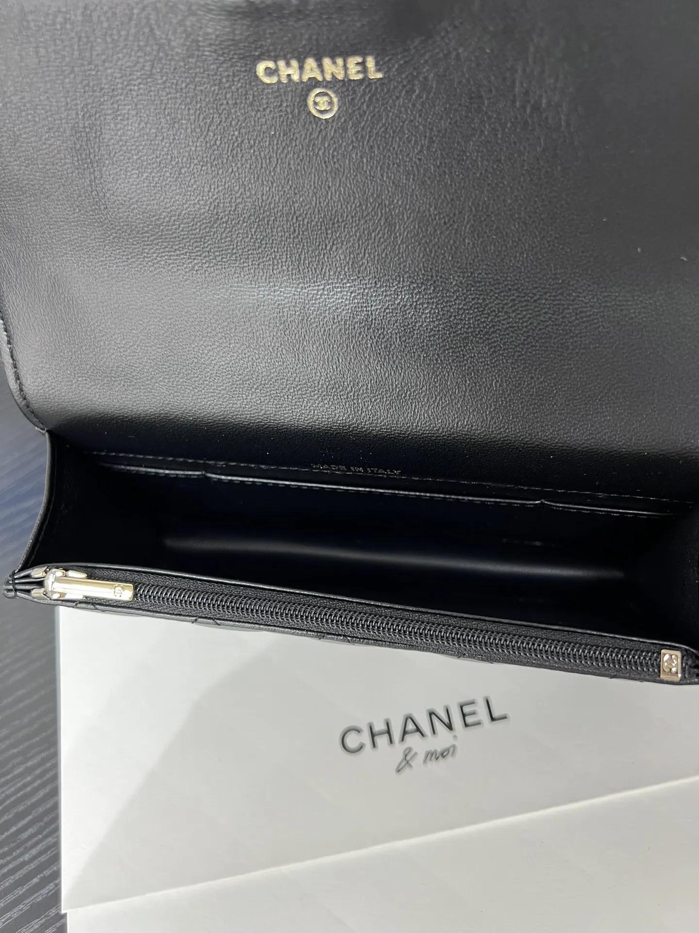 Chanel 22 Small Red Leather Chain Bag