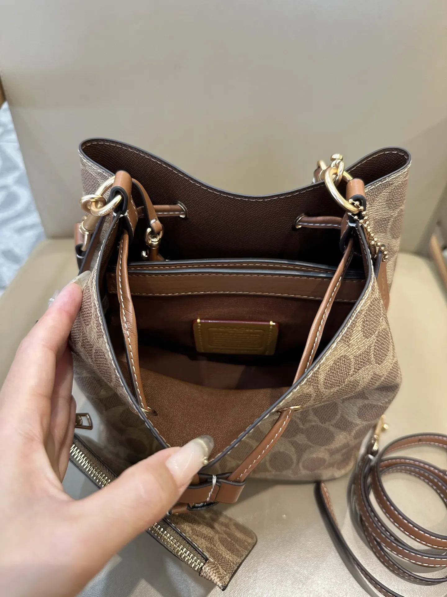 Monogram Hobo Shoulder Bag Vintage