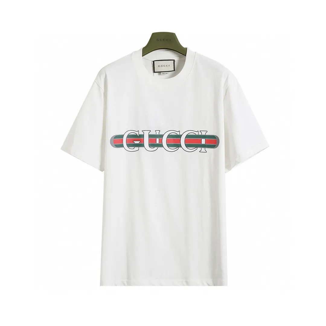 Gucci 26SS 白色 印花 水洗 短袖T恤