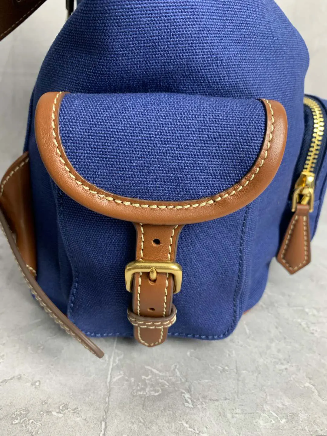 Backpack Canvas Leather