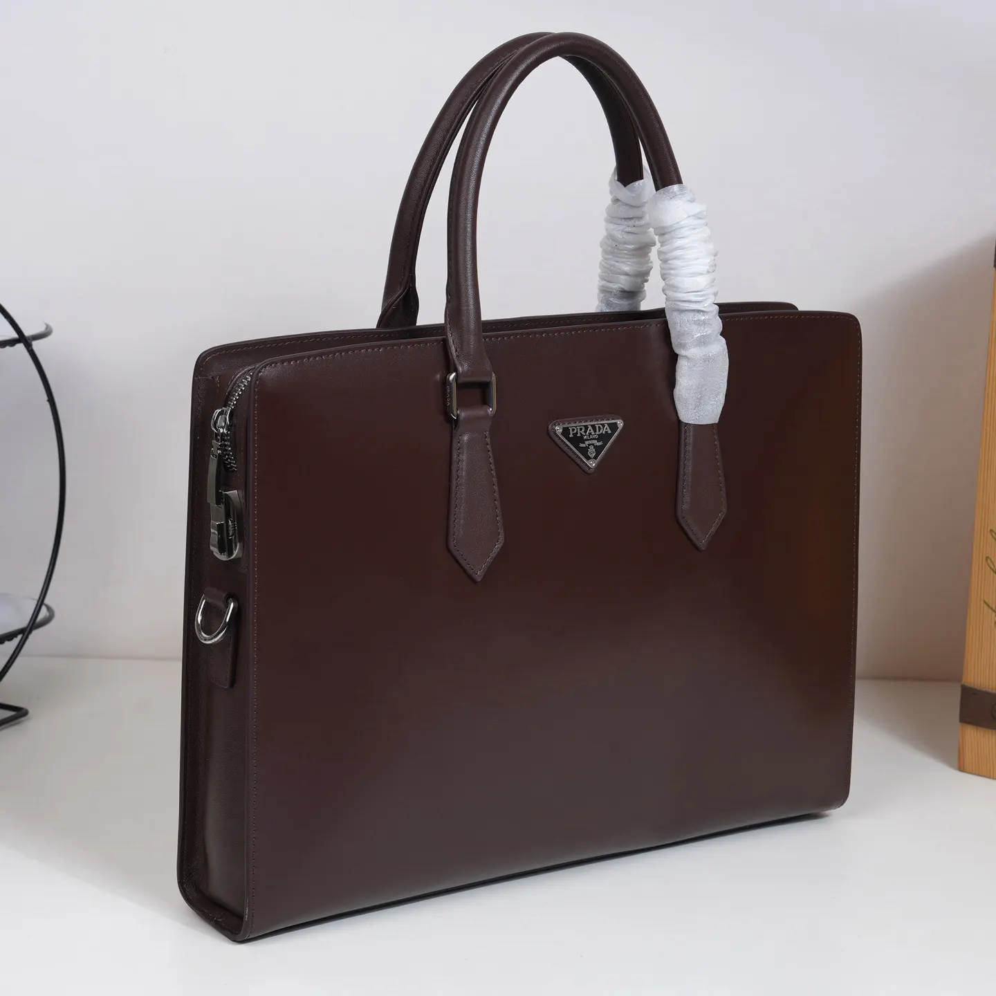 Prada P5069-1 棉質 公文包