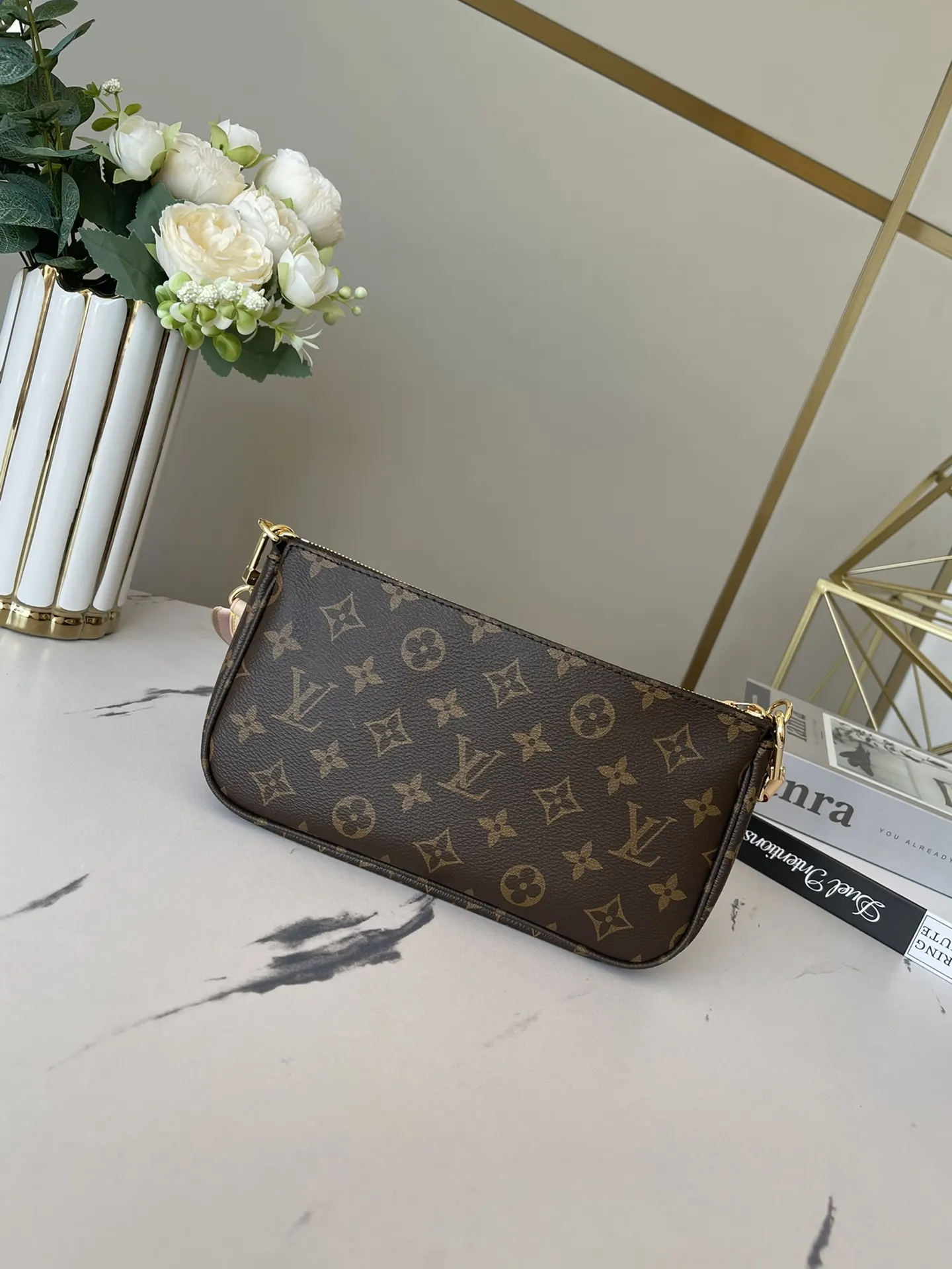 LV 粉色 綠色 帆布 鏈條包 精致鏈條款