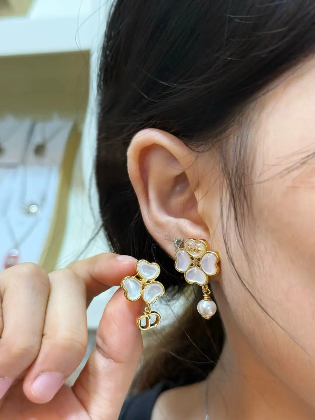 Dior 白色包包 手提斜挎 手提包