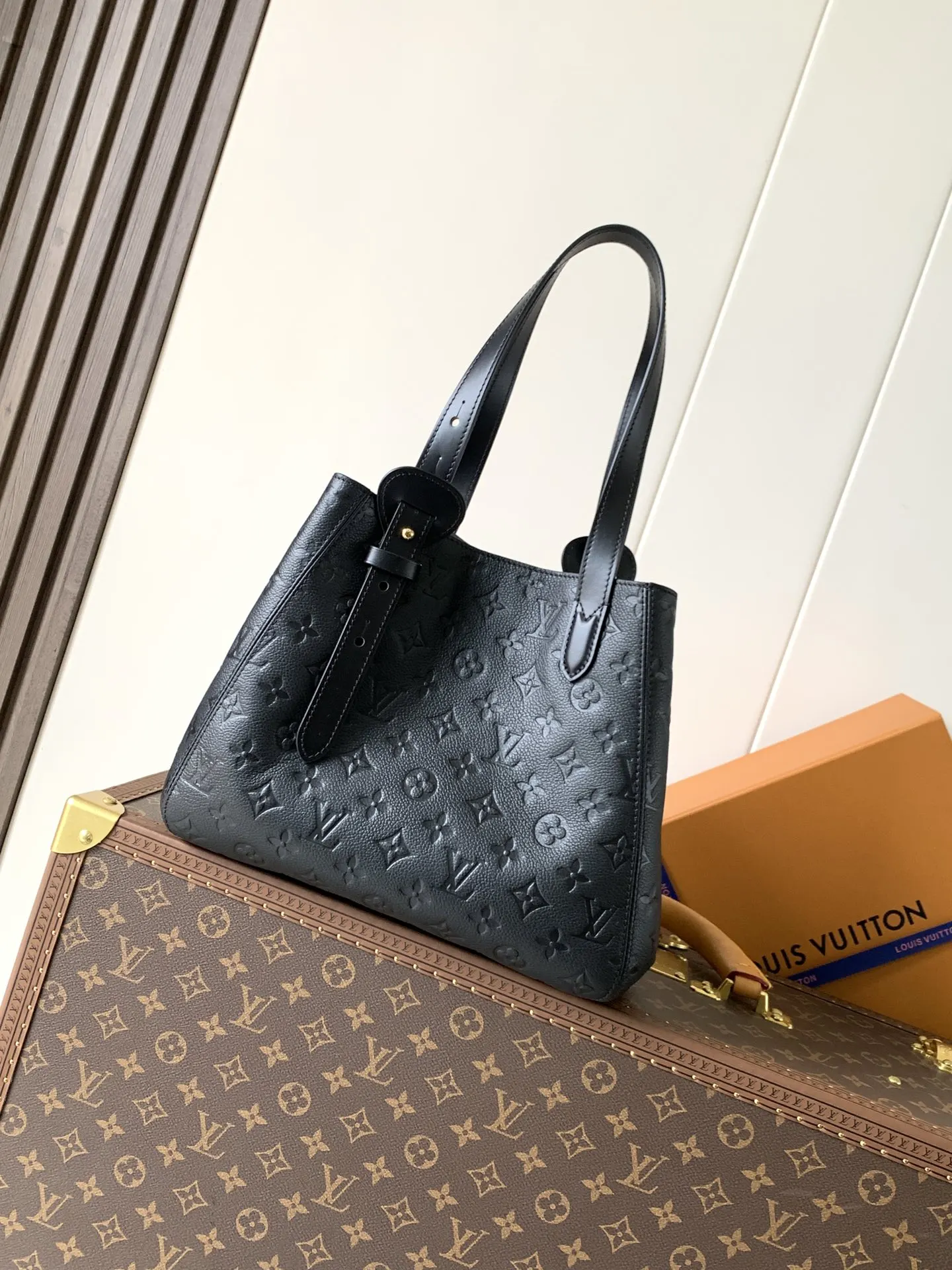 LV Hobo 黑色 牛皮 托特包 大容量托特款