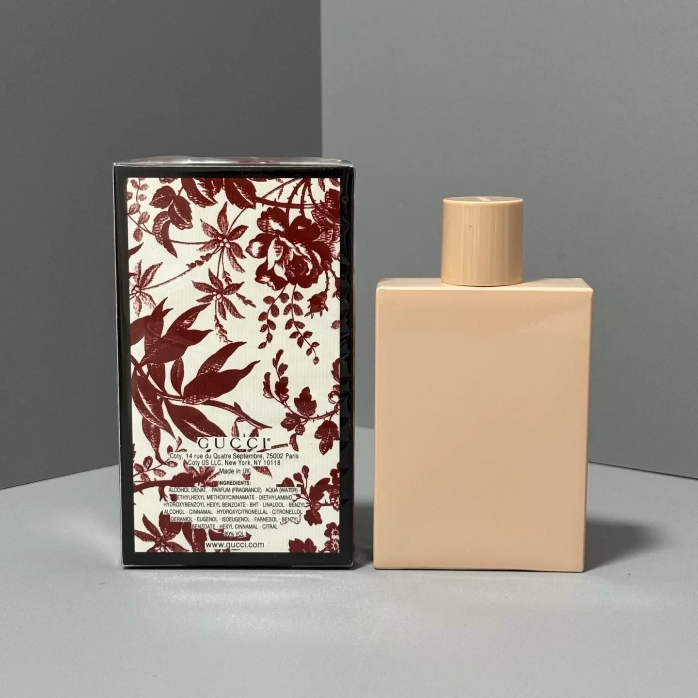 Gucci Bloom 花悦系列酒红花卉女士香水礼盒