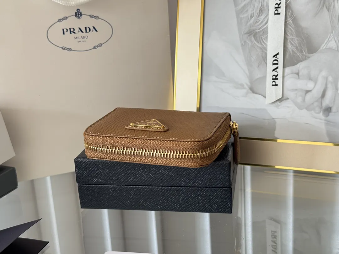 Prada Saffiano 1MM268 Leather Card Holder