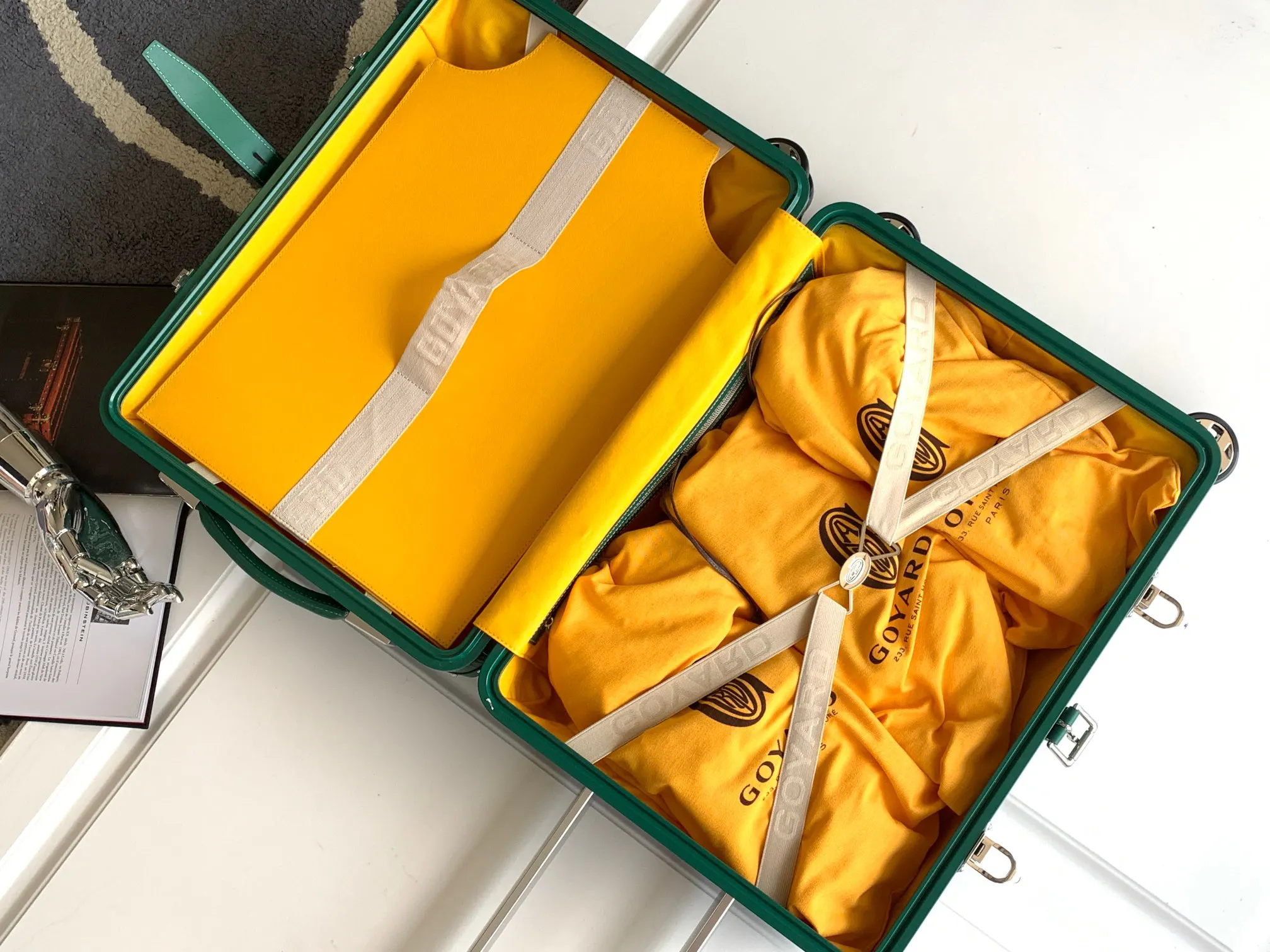 Goyard 戈雅 寸登机箱 全手工精心打造 行李箱 旅行拉杆款 轻便出行款