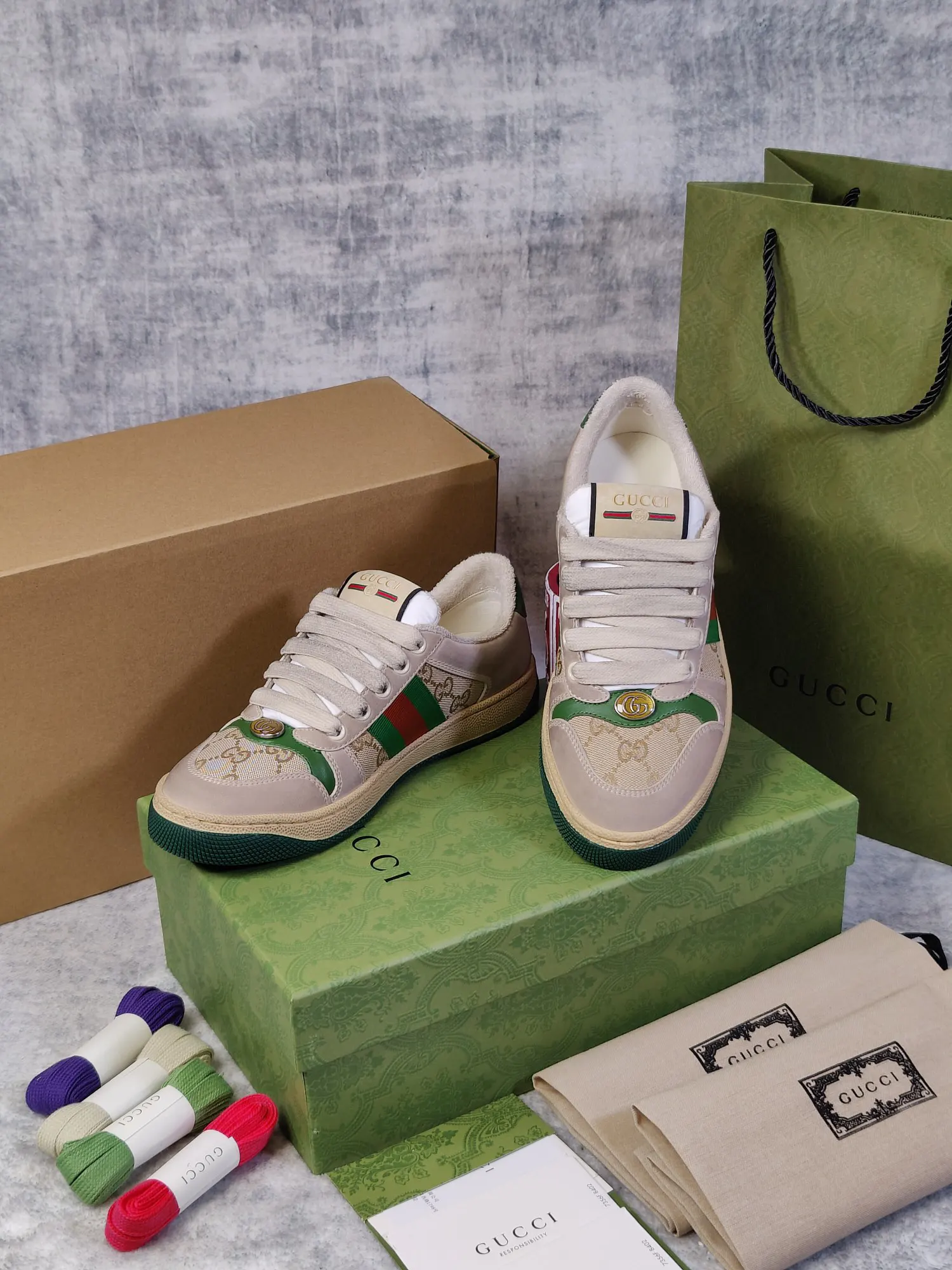 Gucci Logo休闲运动鞋