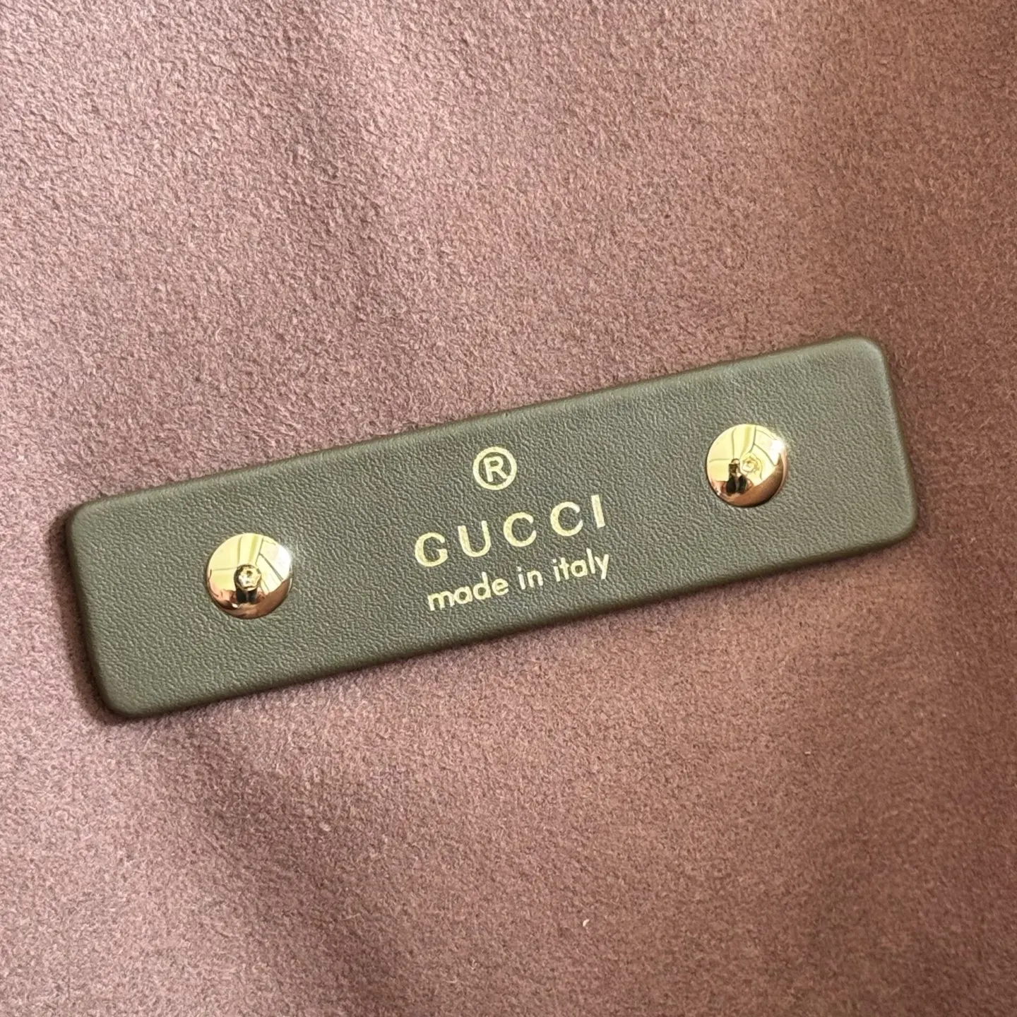 Gucci Green Brown Clutch Bag Leather