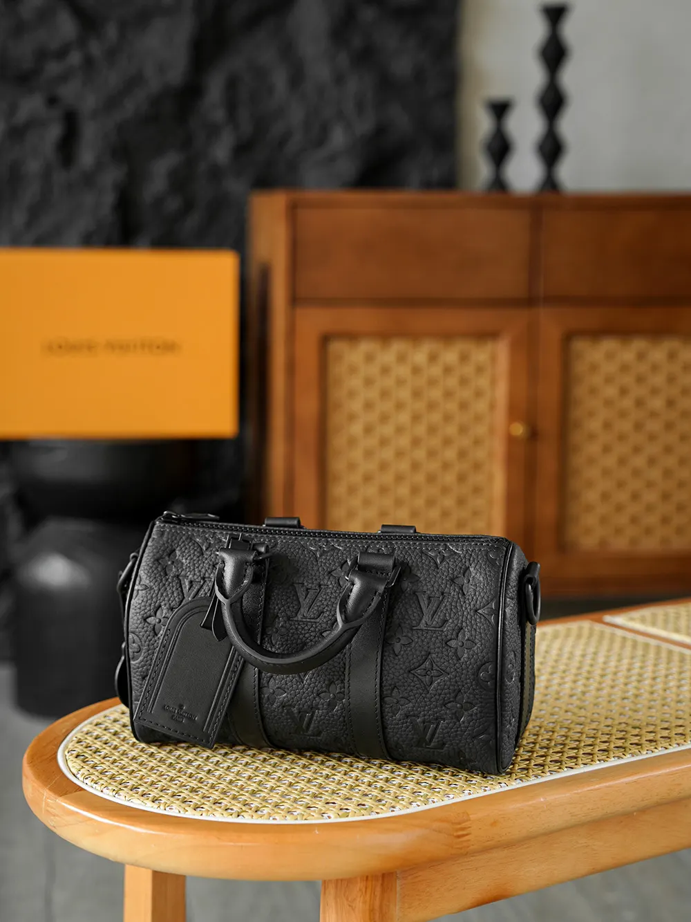 Keepall 牛皮 旅行袋 大容量旅行款