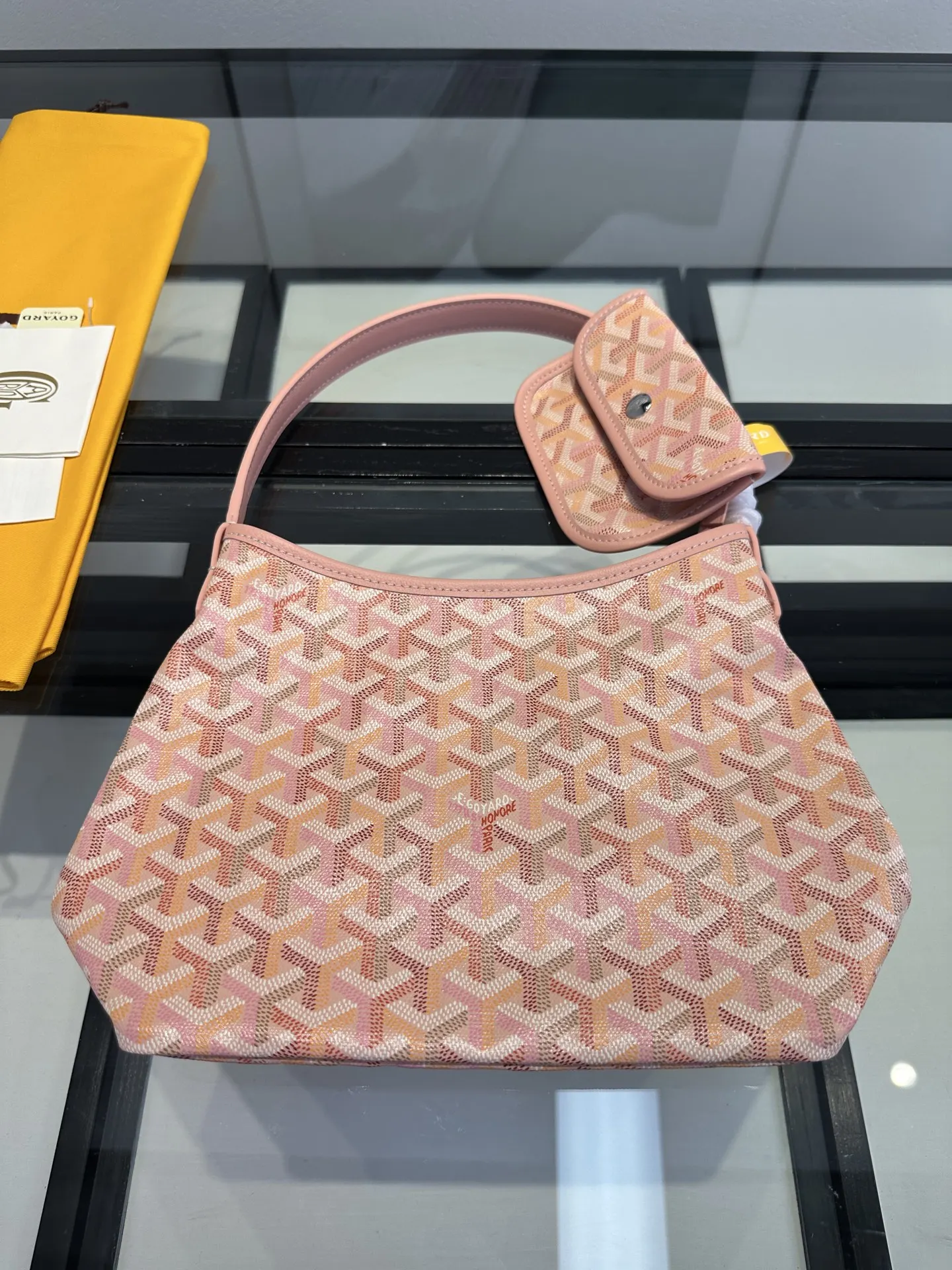 Goyard Hobo 戈雅 迷你hobo 腋下包 樱花粉 四季炫彩 托特包 大容量托特款