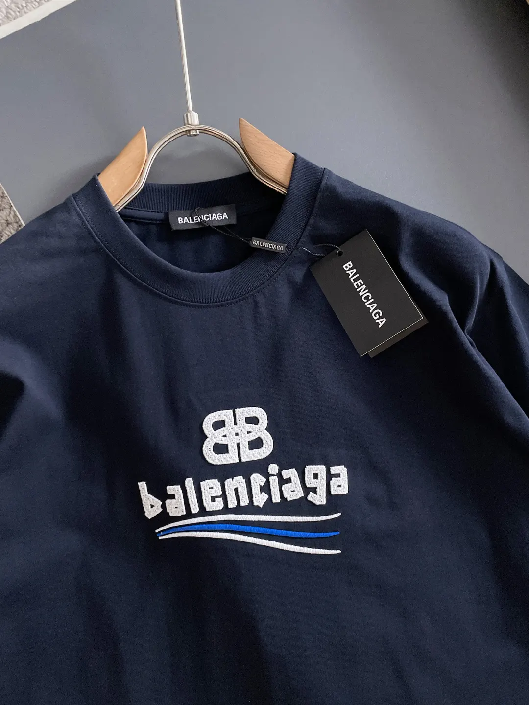 Balenciaga 黑色 純棉 Logo 短袖T恤(數字3) Balenciaga 黑色 純棉 Logo 短袖T恤(數字3)