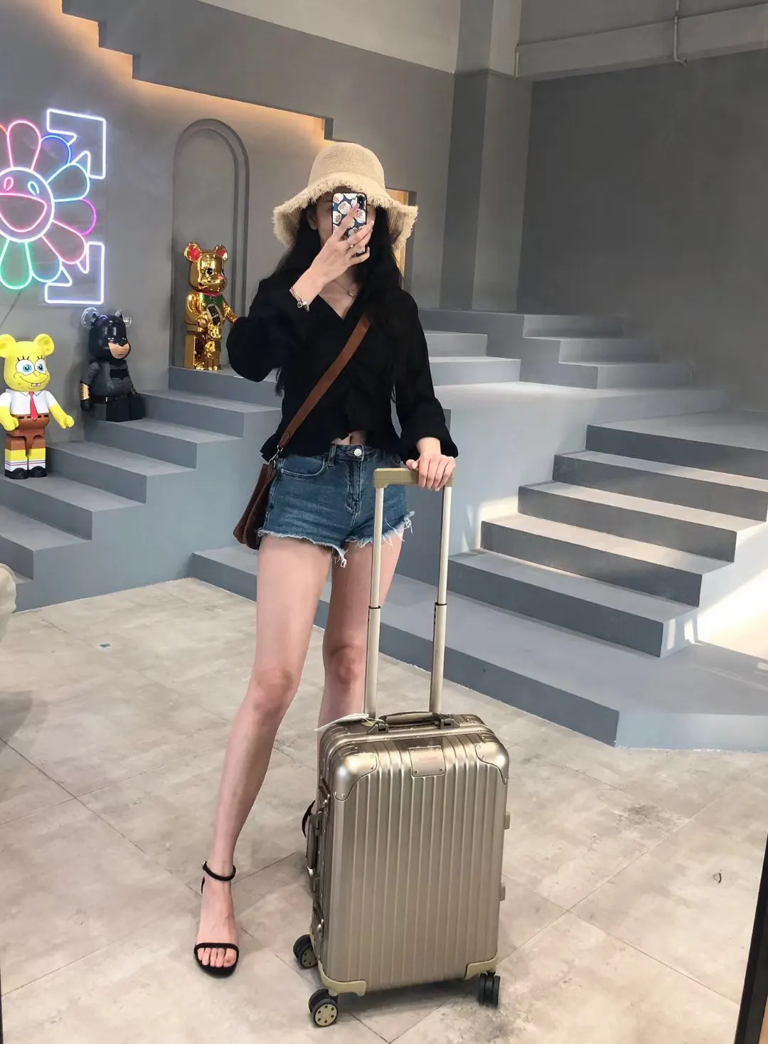 上身效果 行李箱 旅行拉杆款 輕便出行款