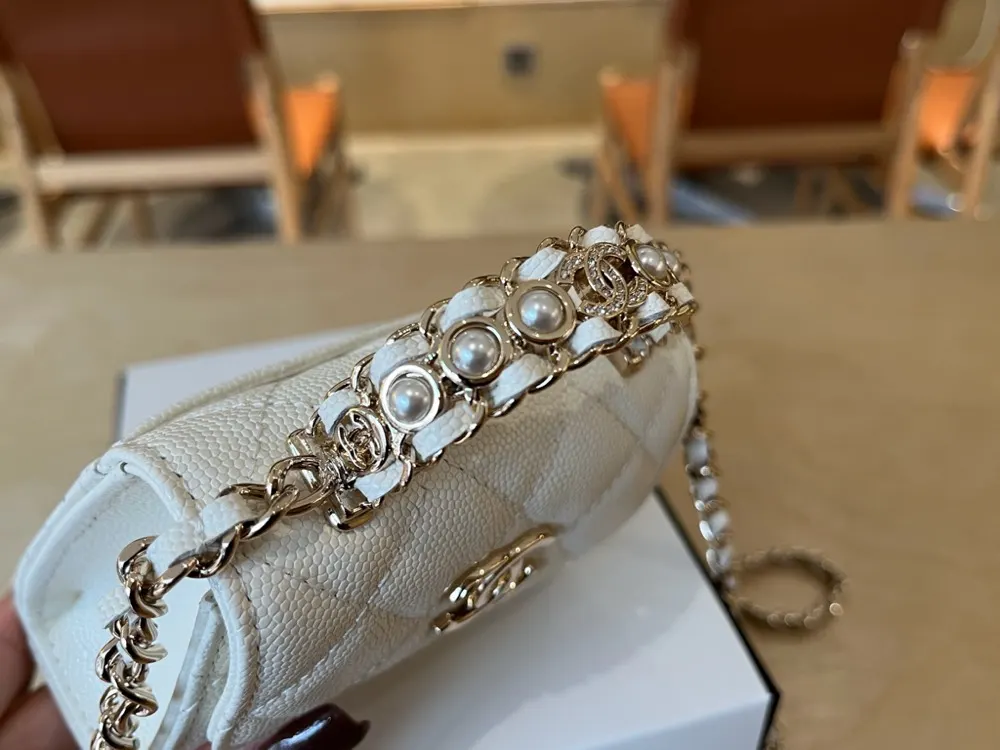 Chanel A96183 Leather Chain Bag