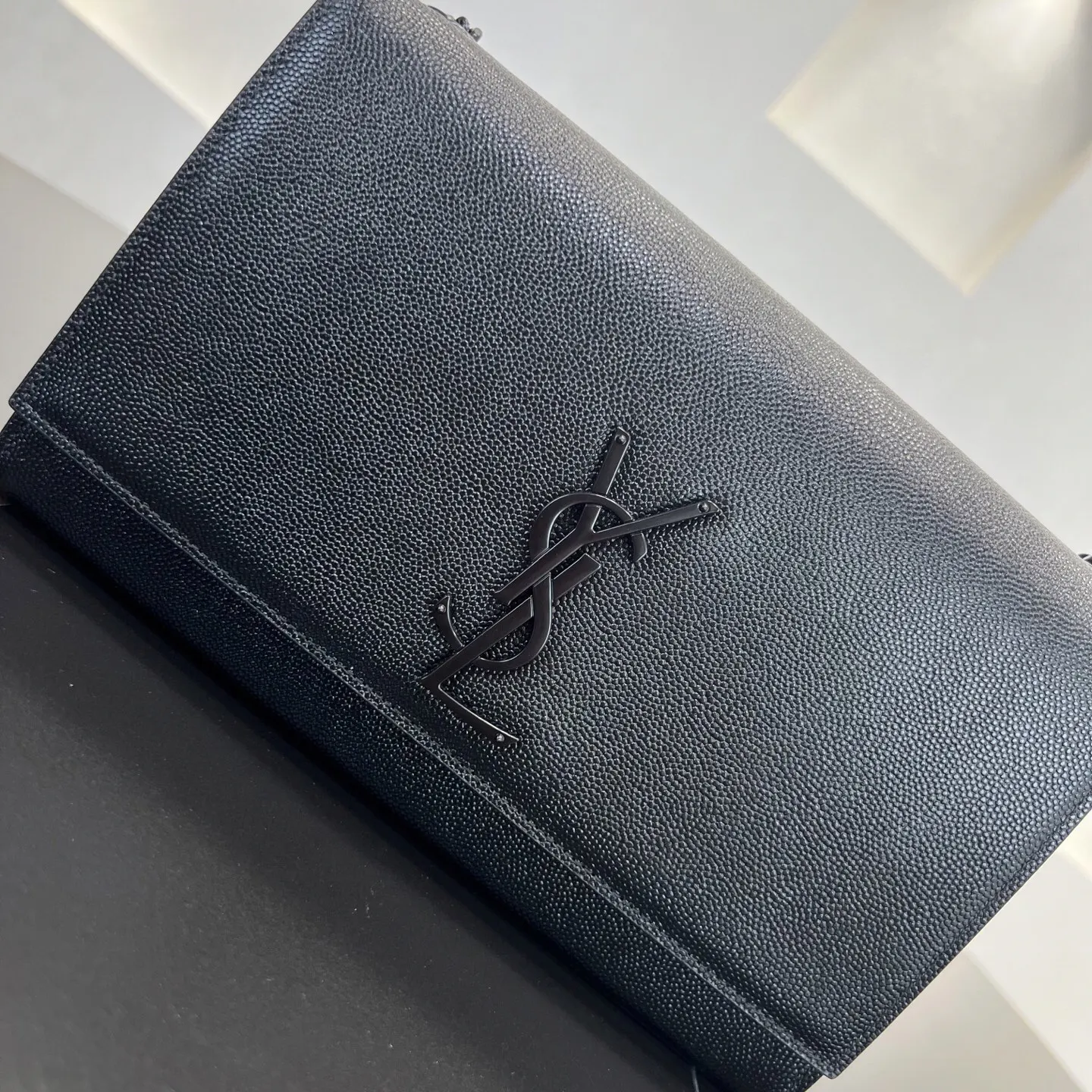 Silver Gold Chain Bag Leather