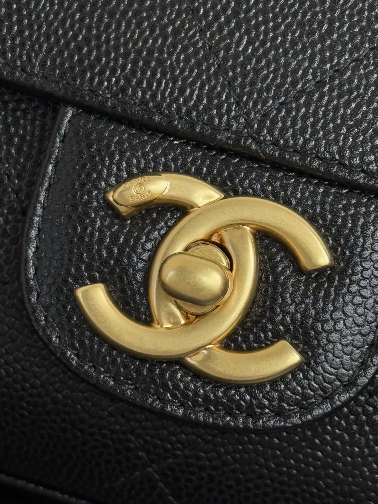 CHANEL 黑色牛皮手提链条包 通勤款 经典款