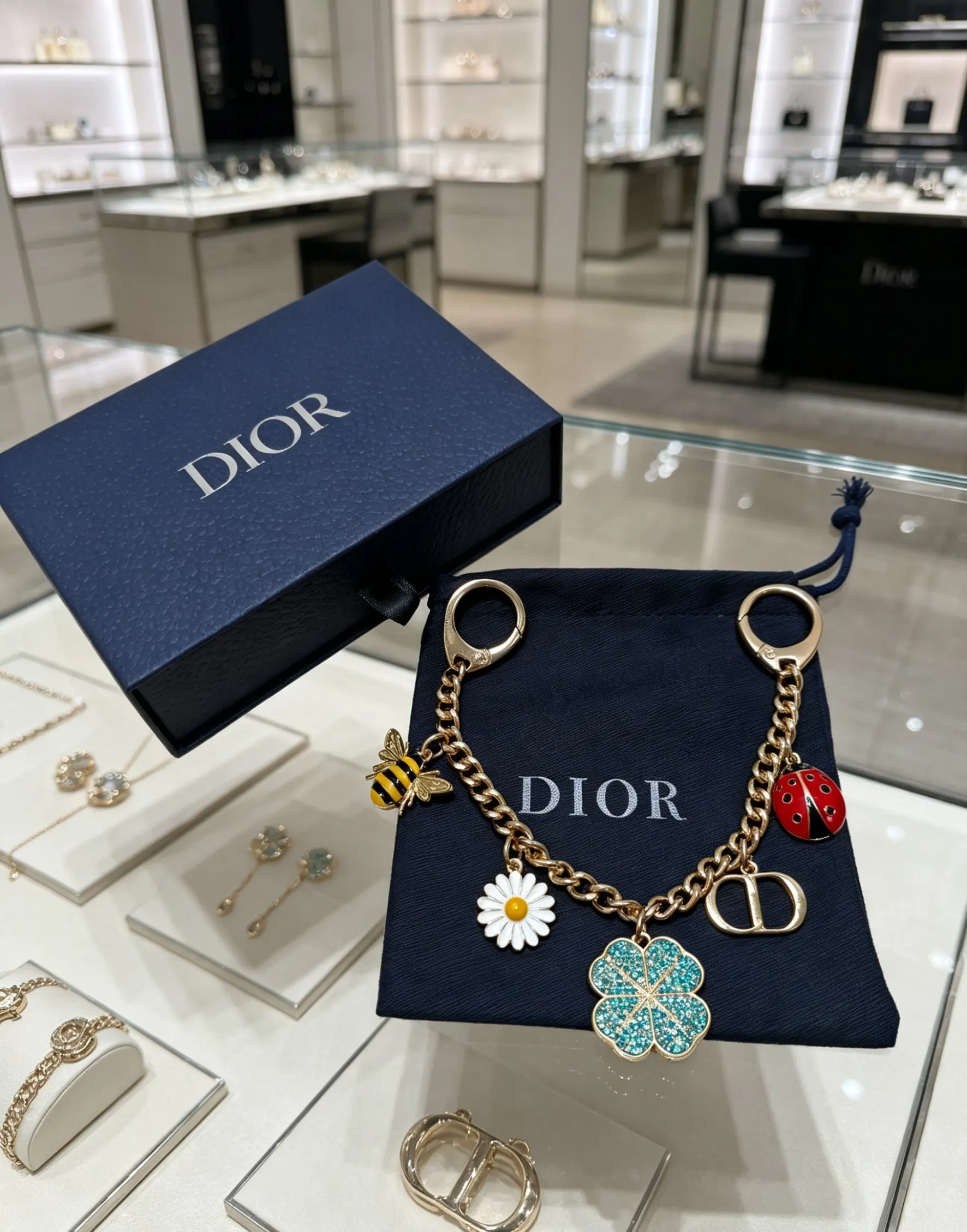 Dior Lady Dior Lady Bag Charm Keychain