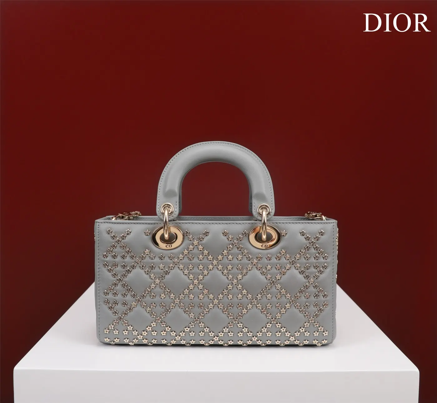 Dior 羊皮 进口 羊皮 纯手工戴妃包横版 手提包 通勤手提款