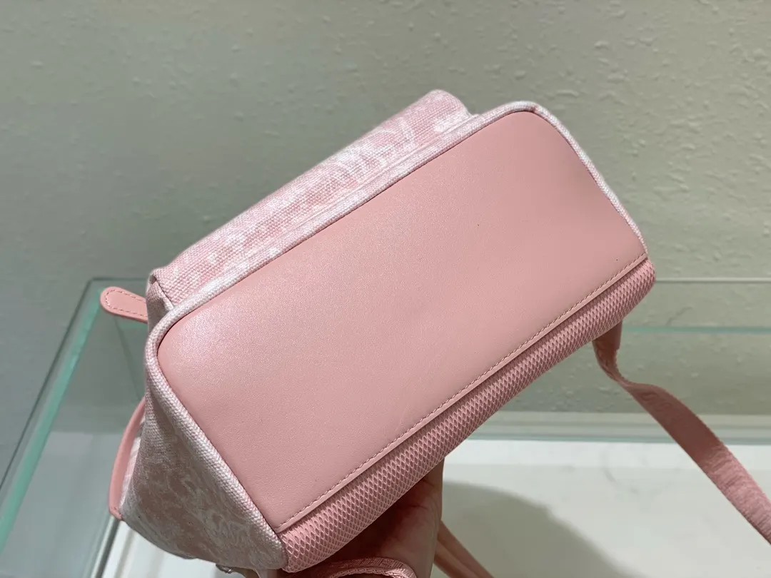 Dior 粉色 尼龙 双肩包 实用双肩款