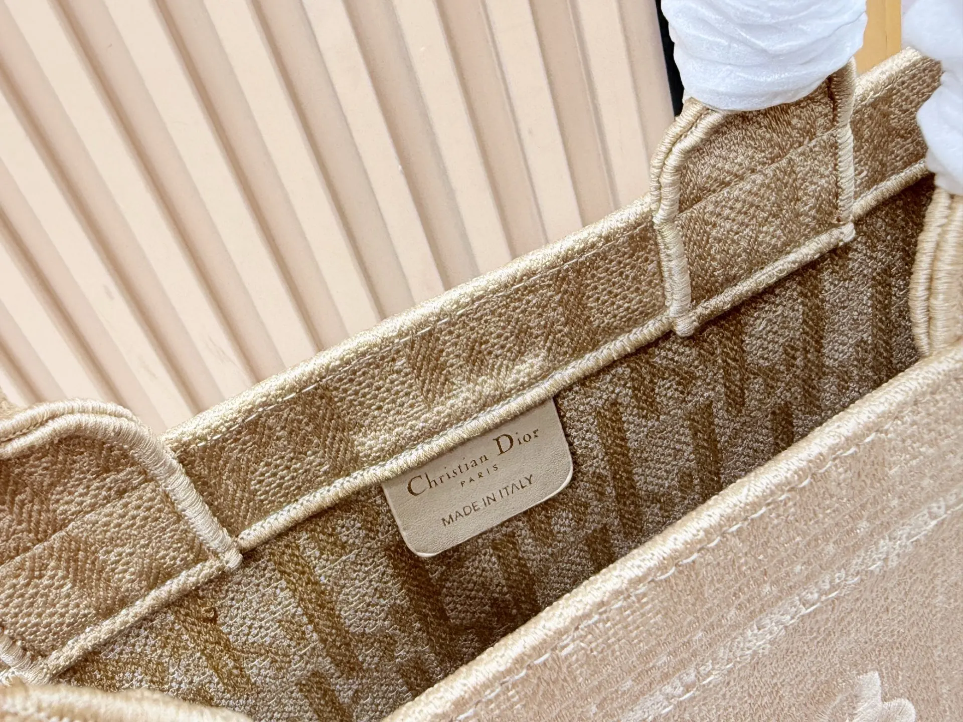 Dior Book Tote 白色 刺绣 托特包