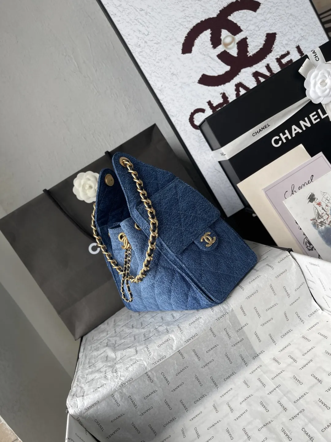 Gold Hobo Shoulder Bag Vintage