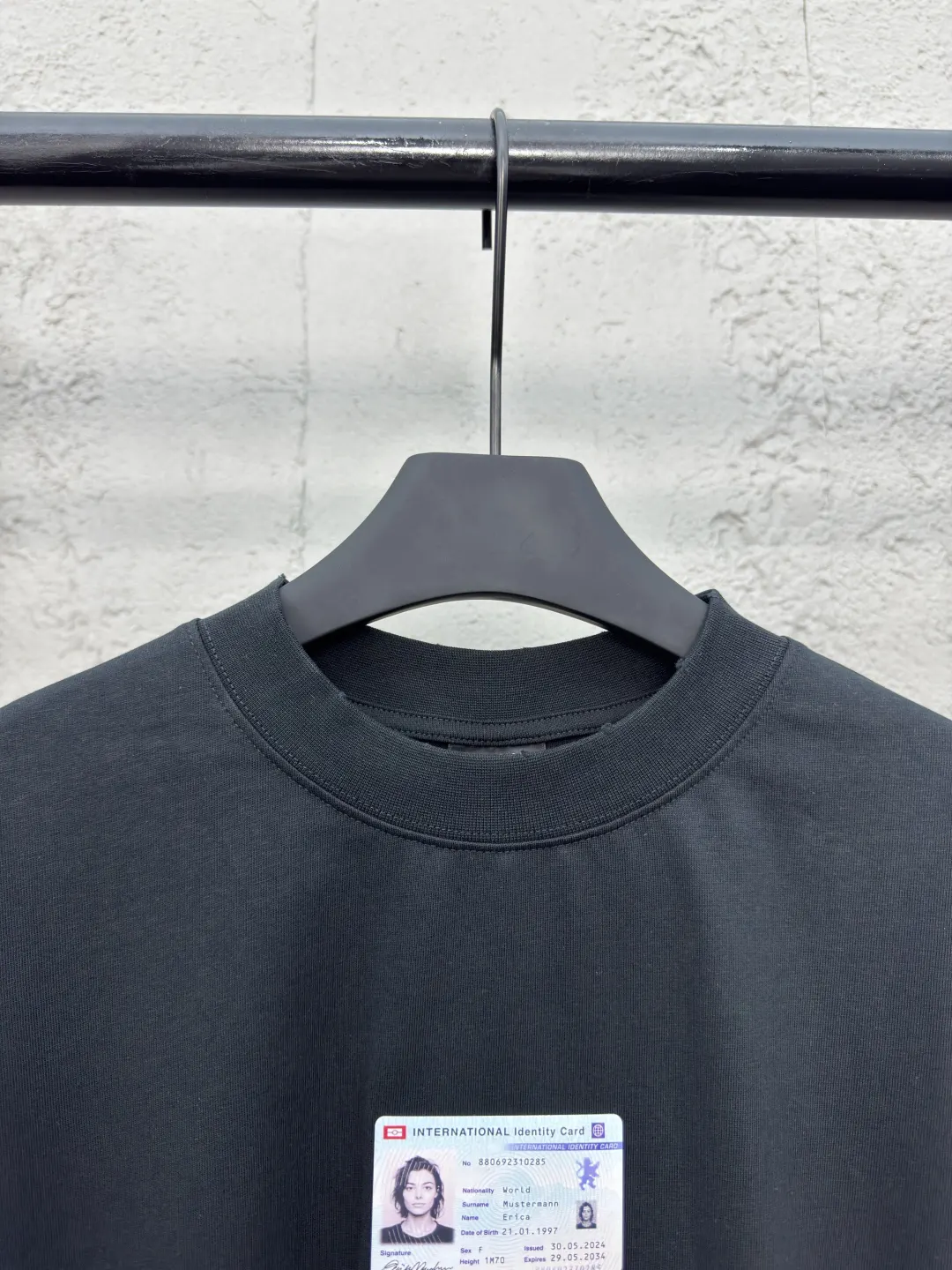 Balenciaga Black Cotton Short Sleeve T-Shirt Street