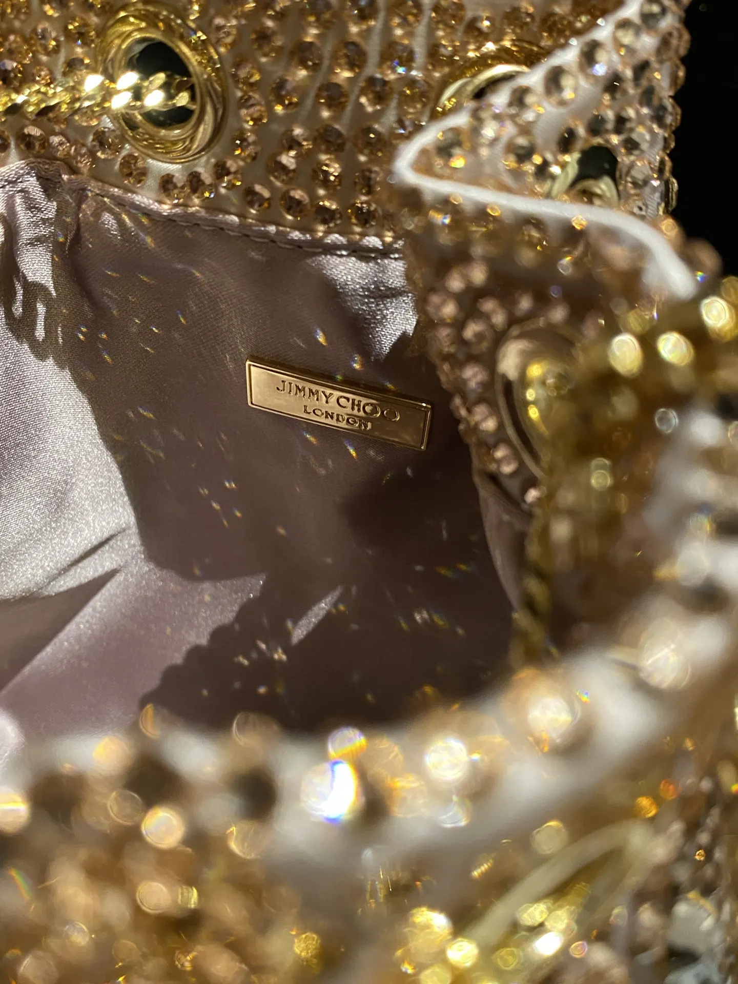 JIMMY CHOO BON BON系列标志款手提包 鏈條包 精致鏈條款