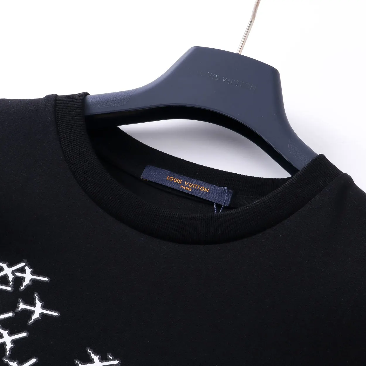 Louis Vuitton Black Logo Print Short Sleeve T-Shirt