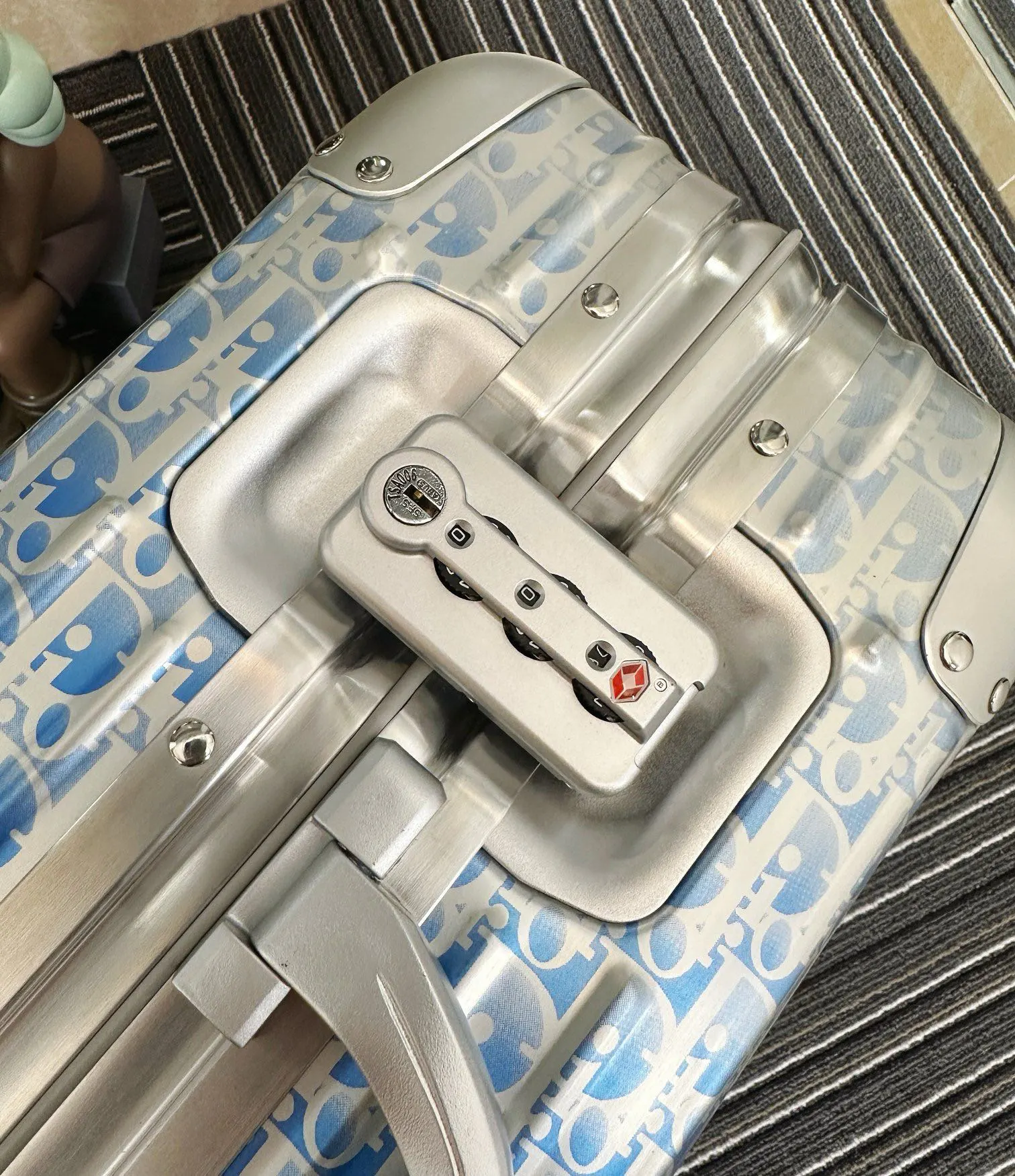 Dior 黑色 藍色 寸登机箱 行李箱 旅行拉杆款 輕便出行款